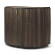 Terra Fluted Dark Brown 2 - Door Accent Cabinet - Central Designs