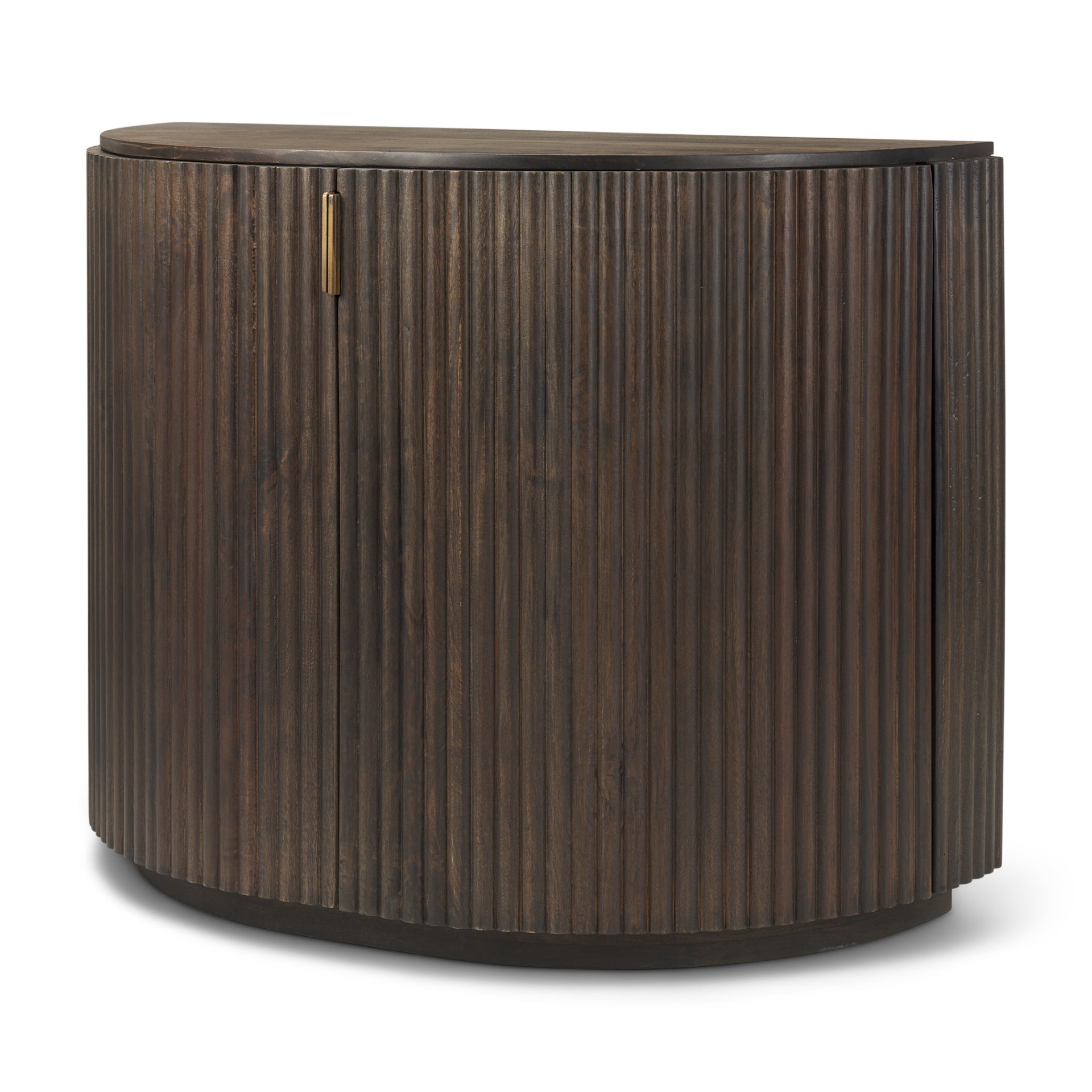 Terra Fluted Dark Brown 2 - Door Accent Cabinet - Central Designs
