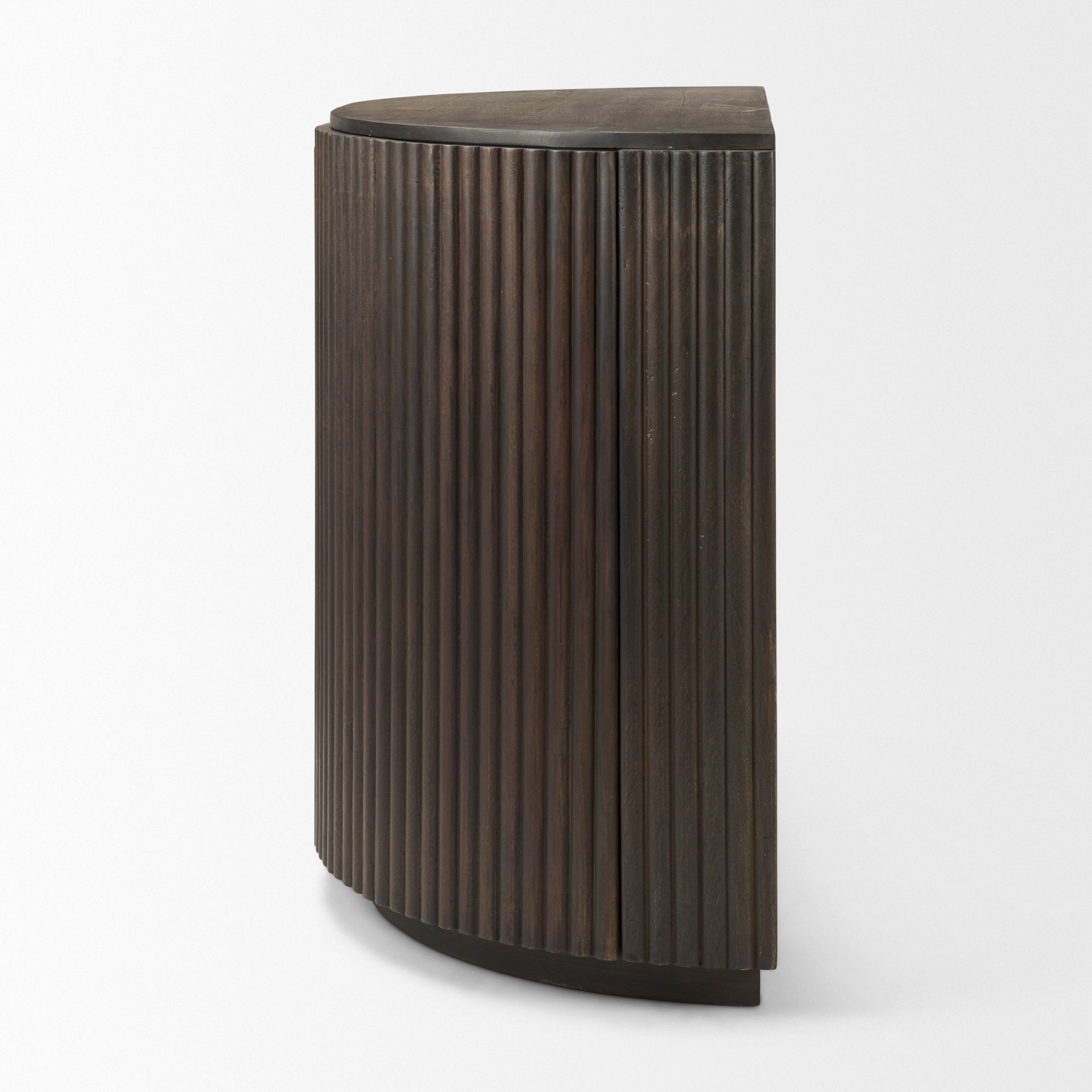 Terra Fluted Dark Brown 2 - Door Accent Cabinet - Central Designs