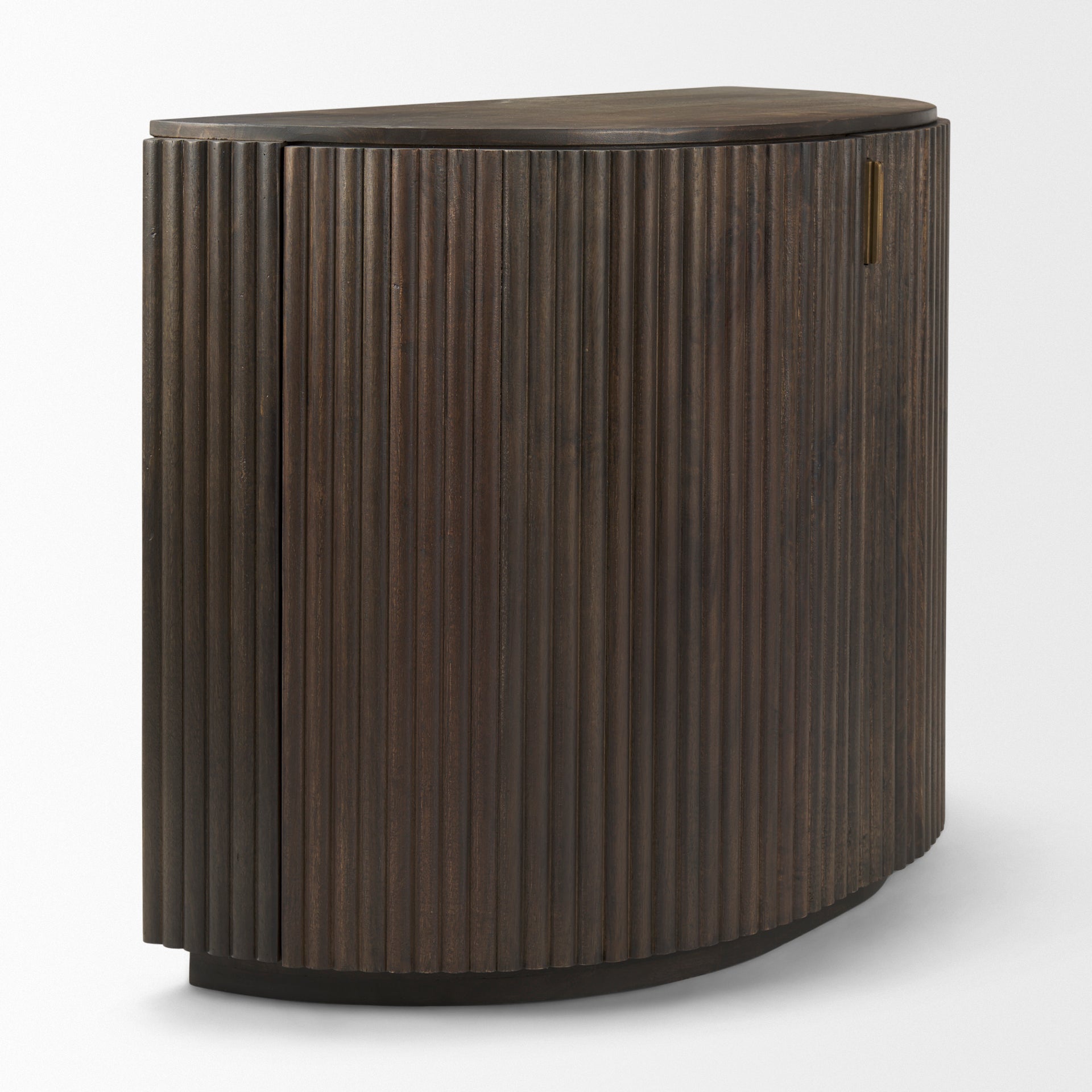 Terra Fluted Dark Brown 2 - Door Accent Cabinet - Central Designs