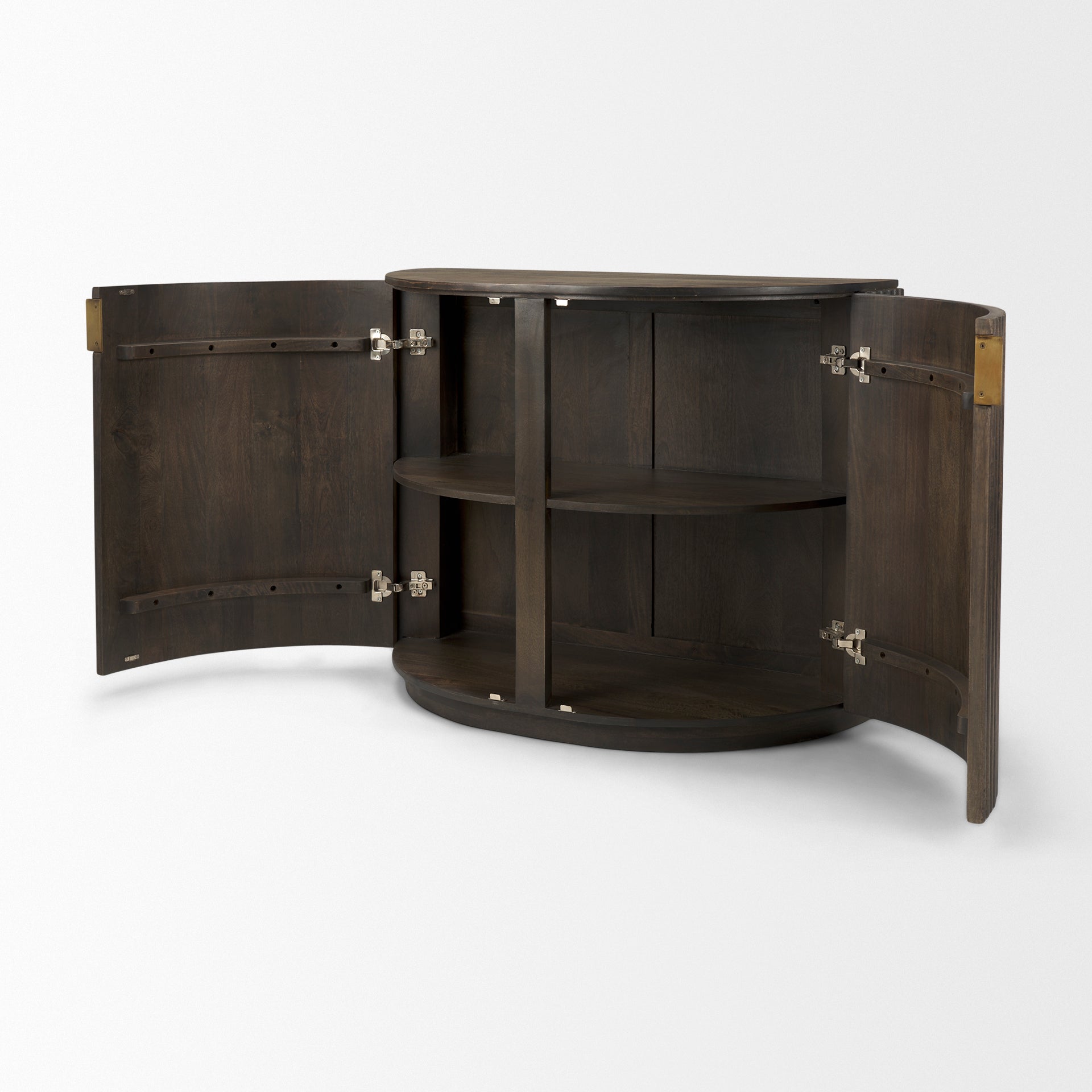Terra Fluted Dark Brown 2 - Door Accent Cabinet - Central Designs