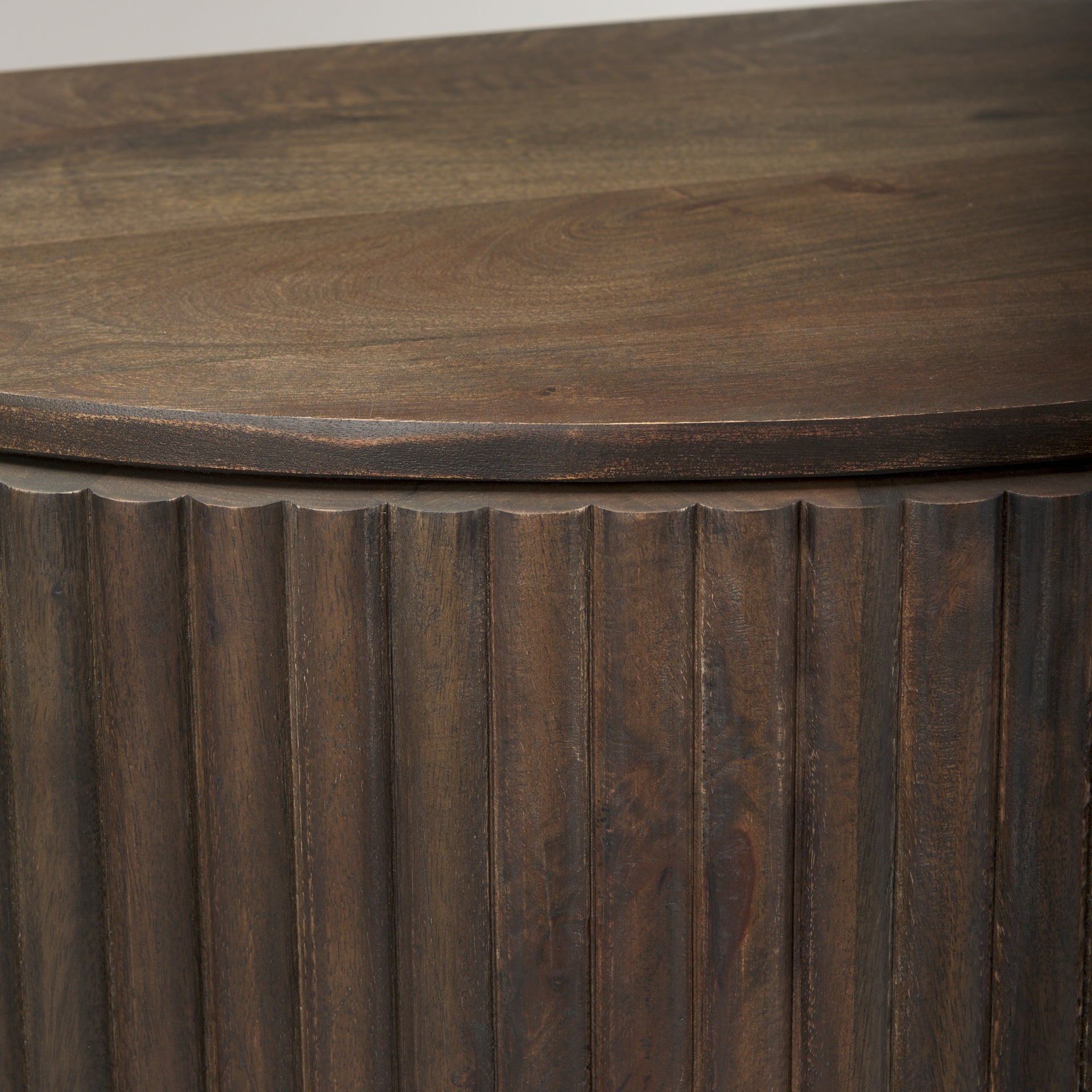 Terra Fluted Dark Brown 2 - Door Accent Cabinet - Central Designs