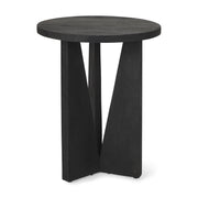 Mattius Black Wood Accent Table - Central Designs