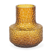 Jolene Short Amber Glass Vase - Central Designs