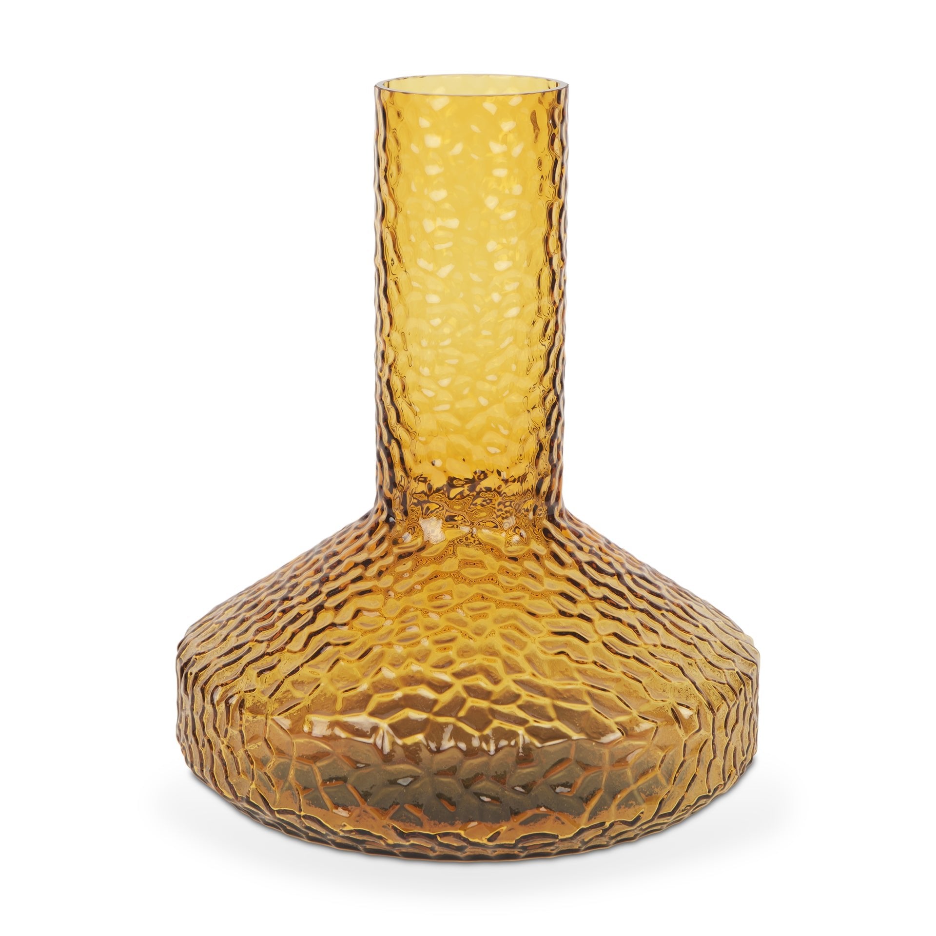 Jolene Tall Amber Glass Vase - Central Designs