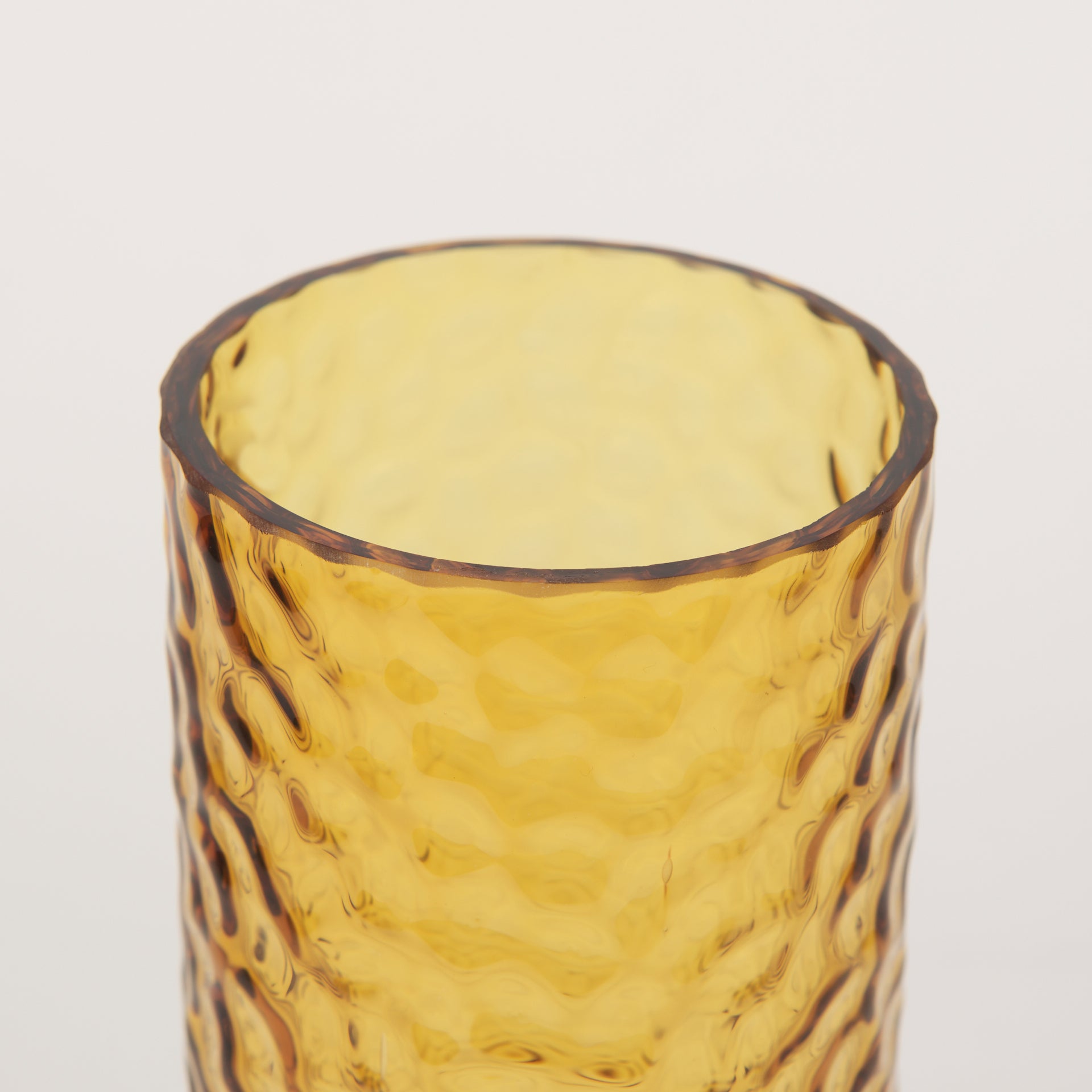 Jolene Tall Amber Glass Vase - Central Designs