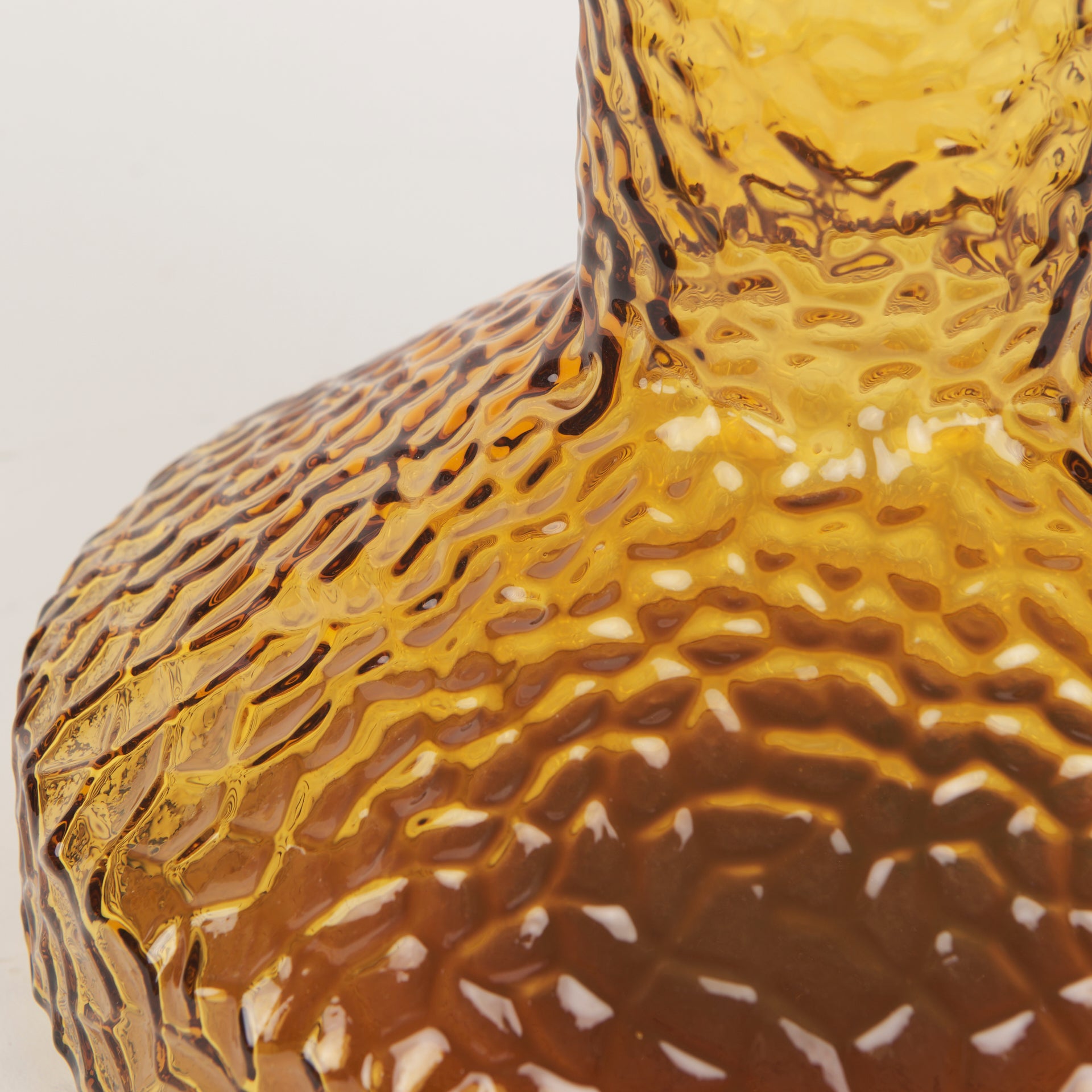 Jolene Tall Amber Glass Vase - Central Designs