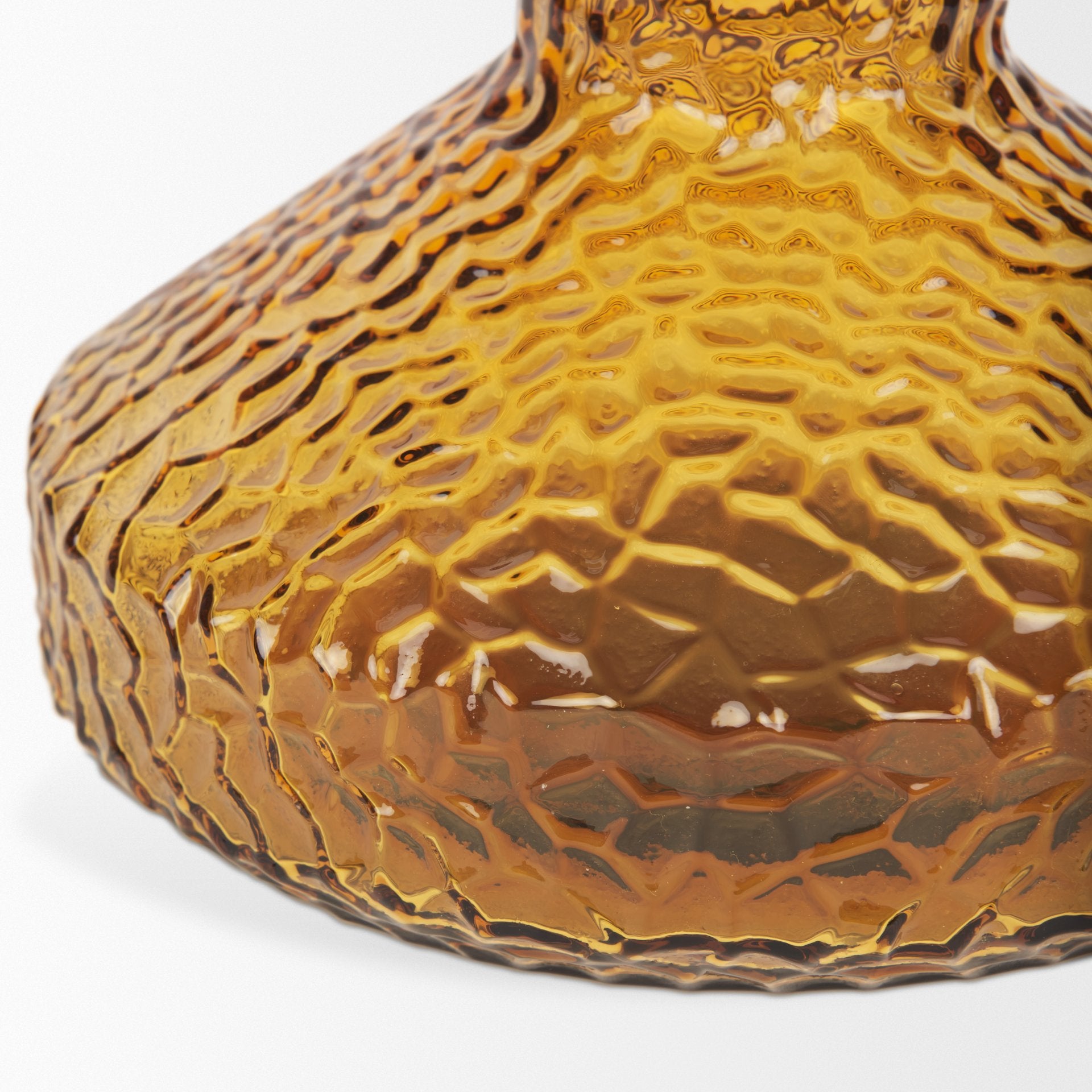 Jolene Tall Amber Glass Vase - Central Designs