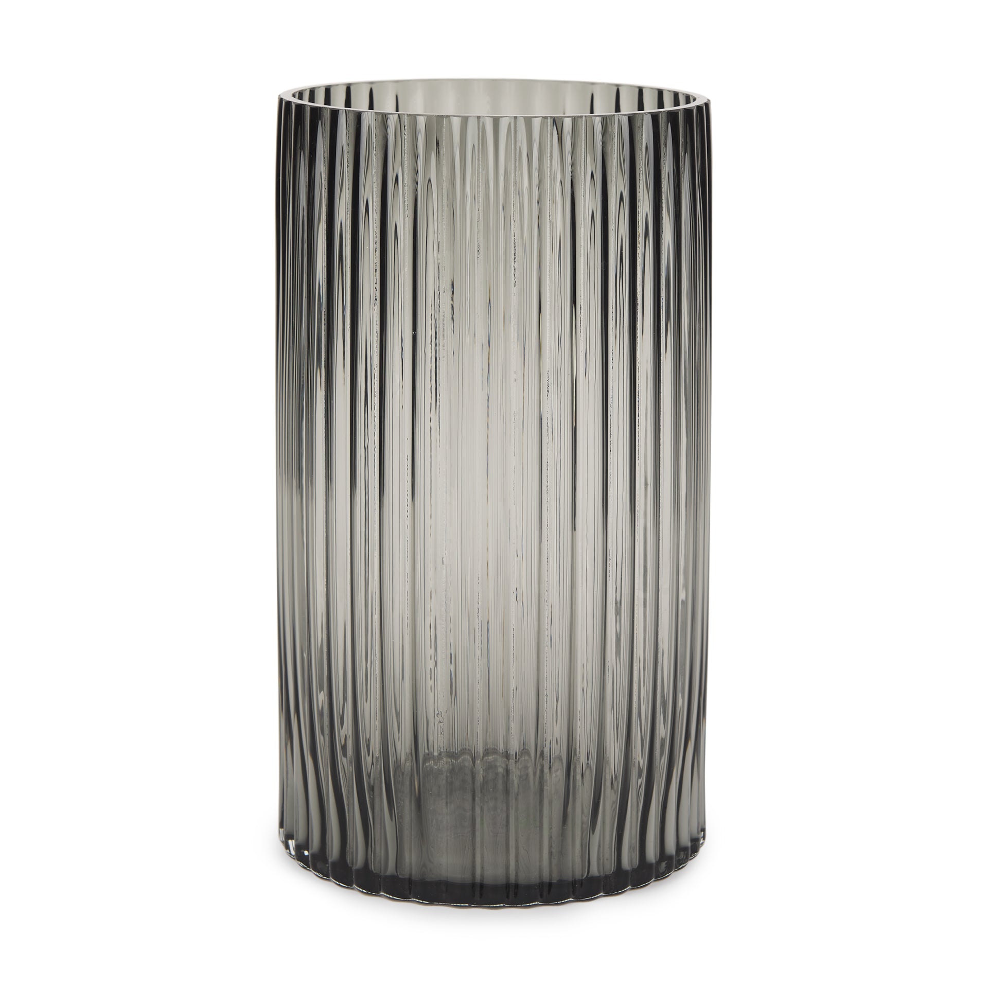 Dawn Tall Smokey Black Glass Vase - Central Designs