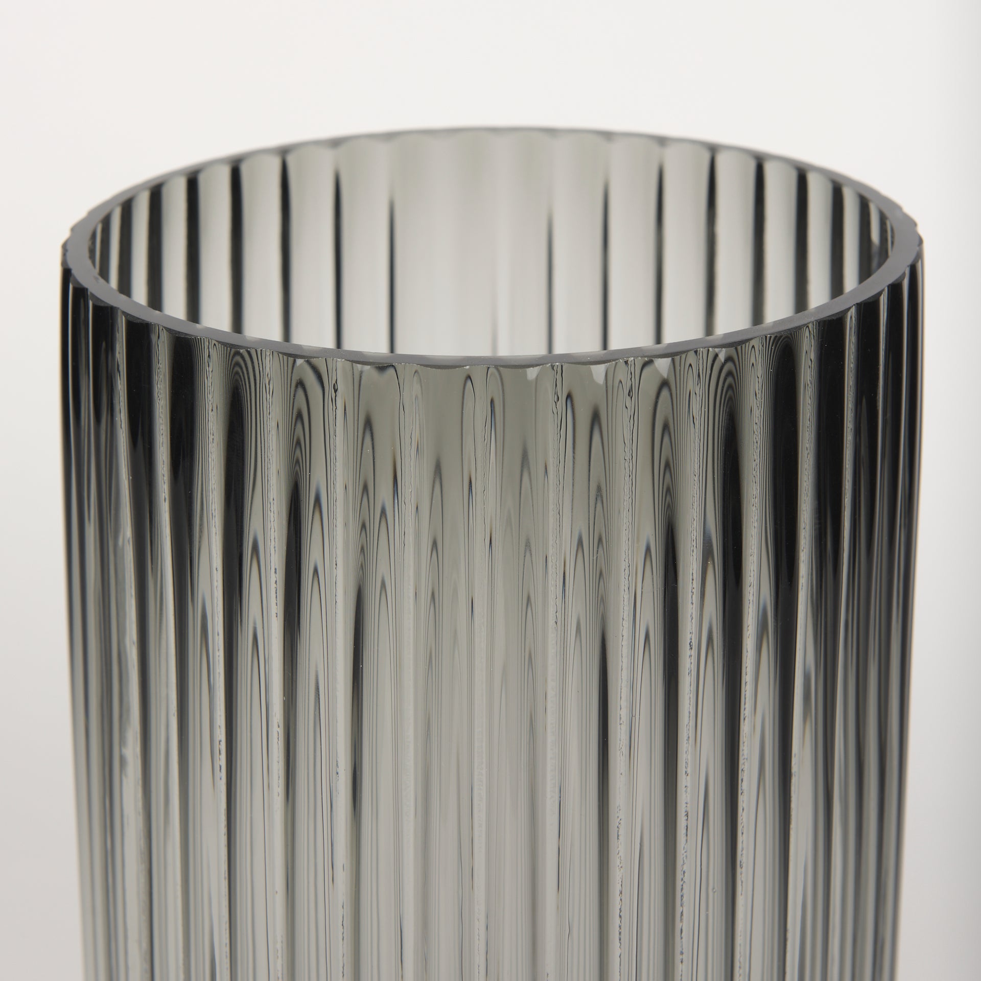 Dawn Tall Smokey Black Glass Vase - Central Designs