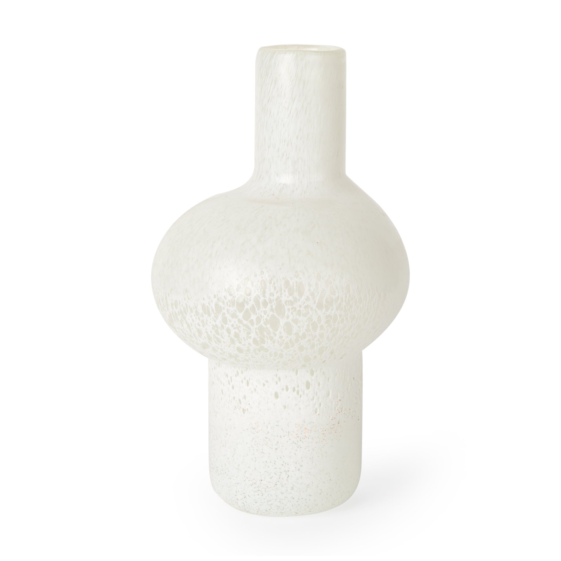 Heket Tall White Glass Vase - Central Designs