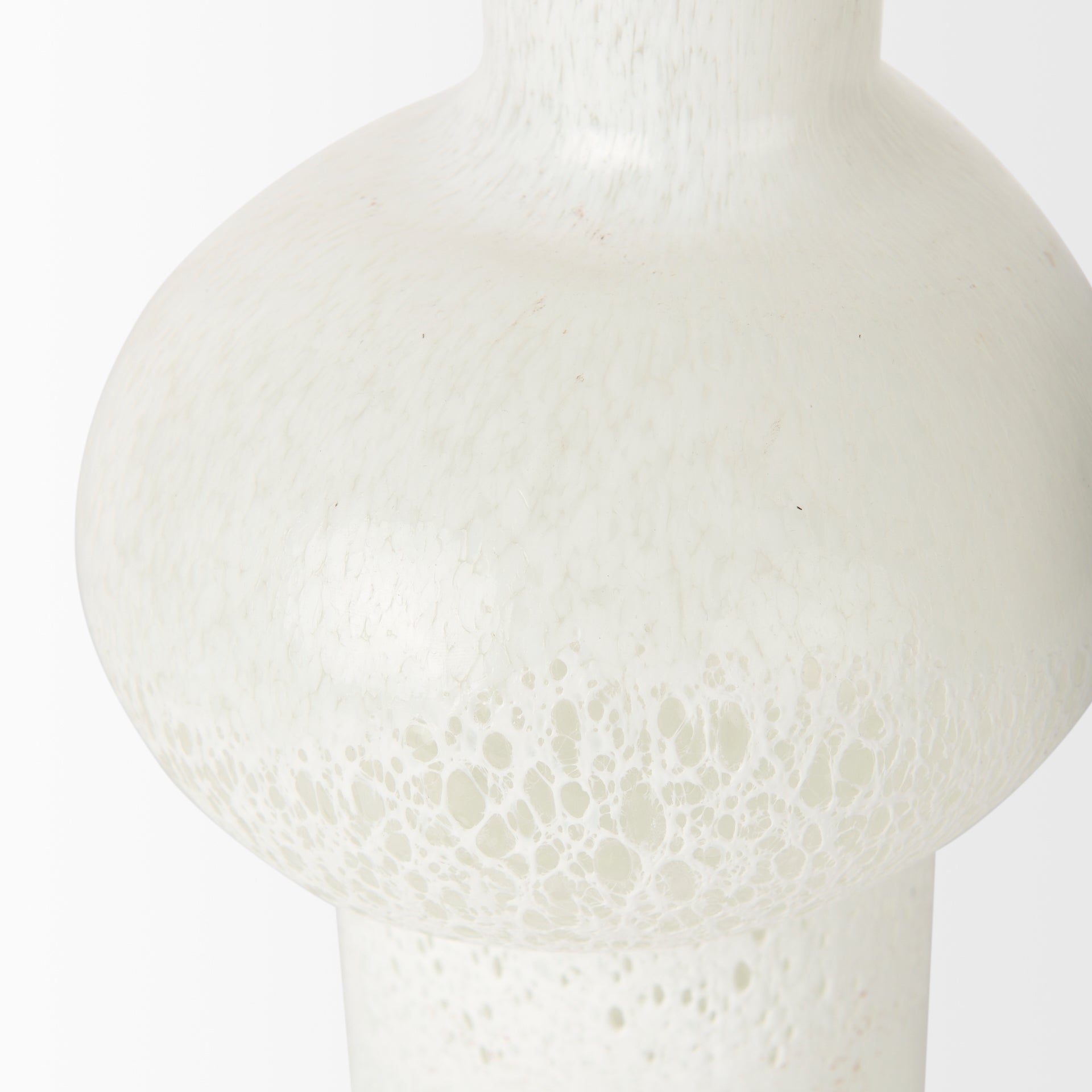 Heket Tall White Glass Vase - Central Designs