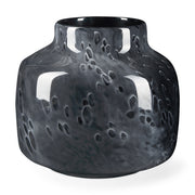 Masai Small Black Mottled Glass Vase - Central Designs