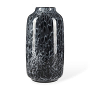 Masai Large Black Mottled Glass Vase - Central Designs