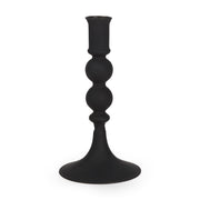 Haute Small Matte Black Blown Glass Candlestick - Central Designs