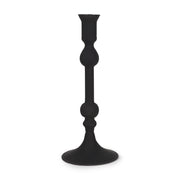 Haute Medium Matte Black Blown Glass Candlestick - Central Designs