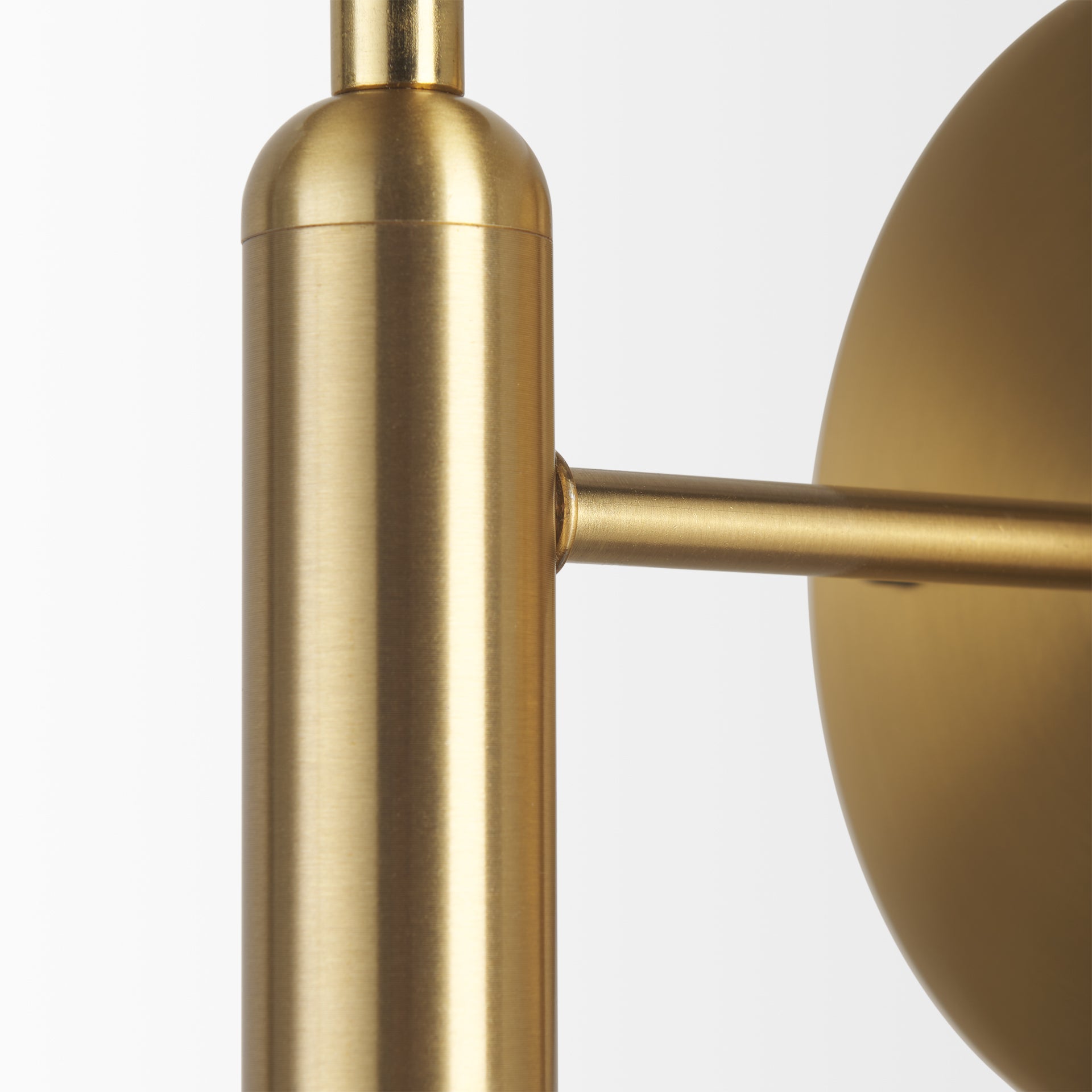 Britton Gold Metal w/ Clear Glass Globe 1 - Light Wall Sconce - Central Designs