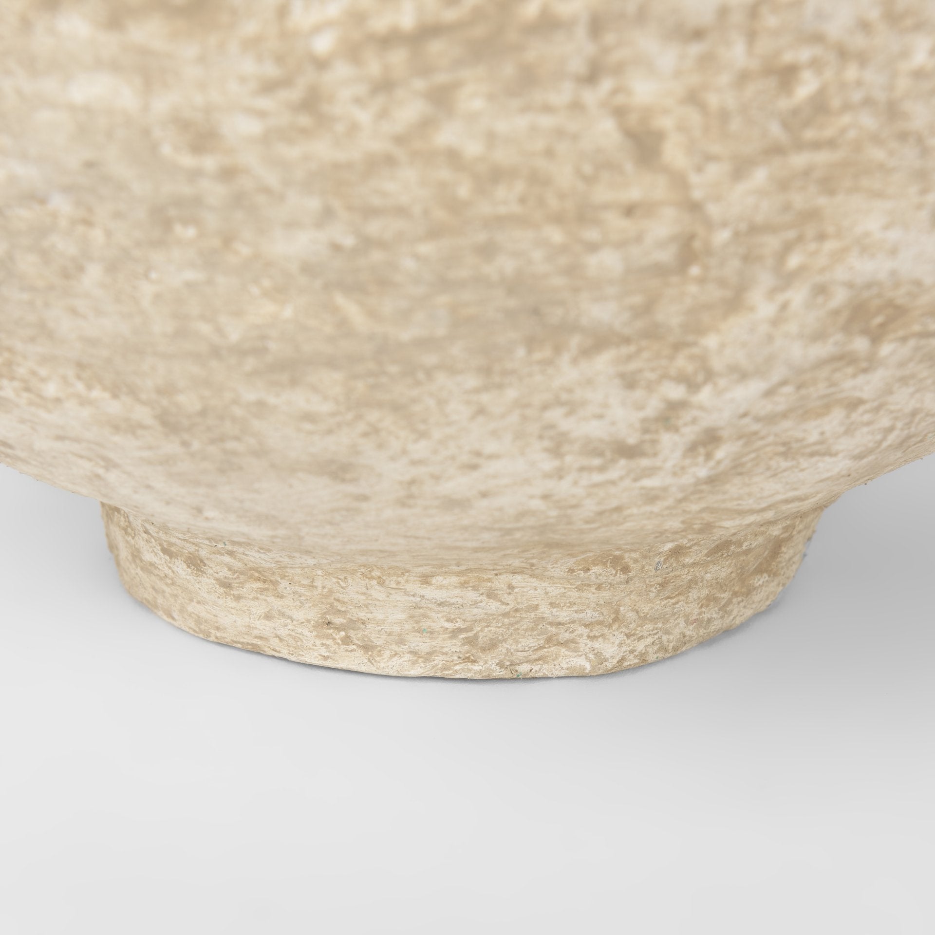 Sonu Set of 2 Beige Paper Mache Half - Pot Bowls - Central Designs