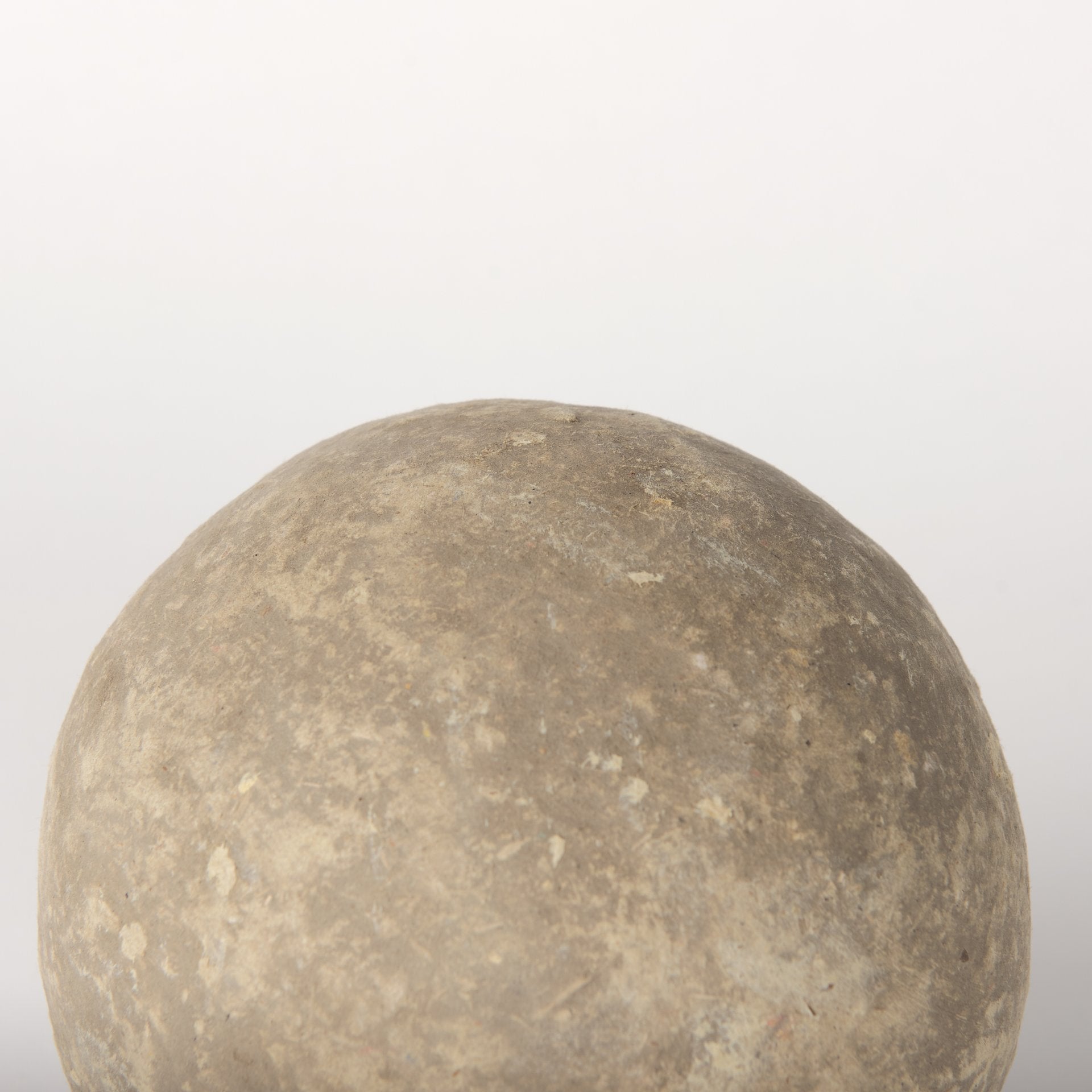 Sunita Set of 3 Gray Paper Mache Orbs - Central Designs