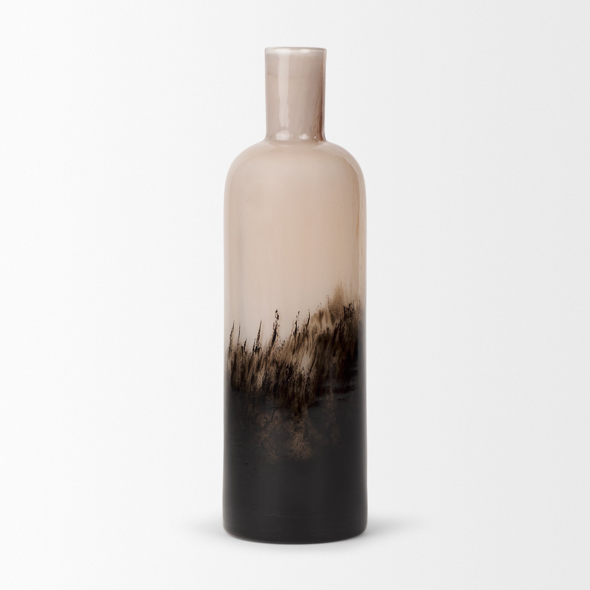 Marans Tall Amber Multi - Color Glass Vase - Central Designs