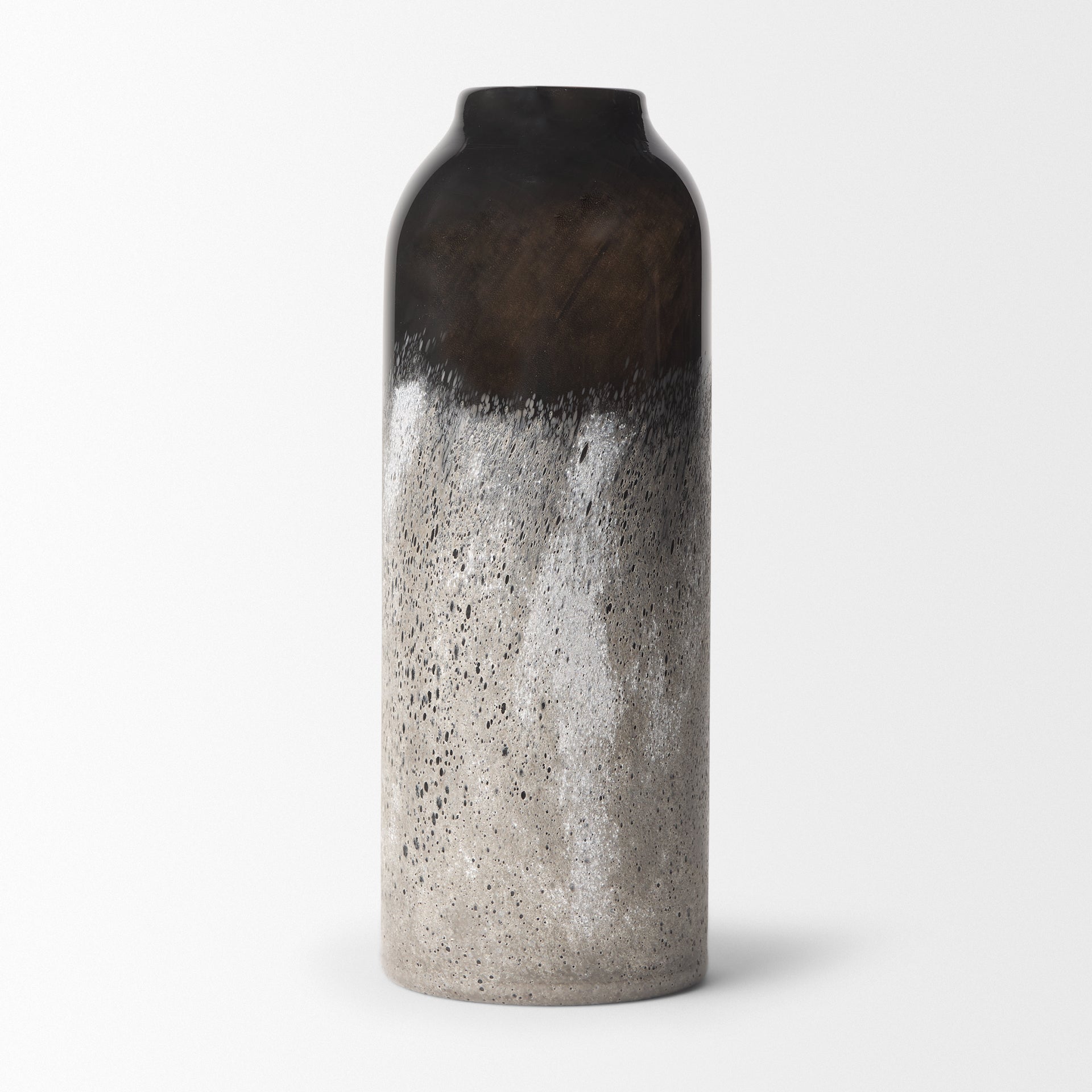 Emu Tall Black w/ Gray Vase - Central Designs
