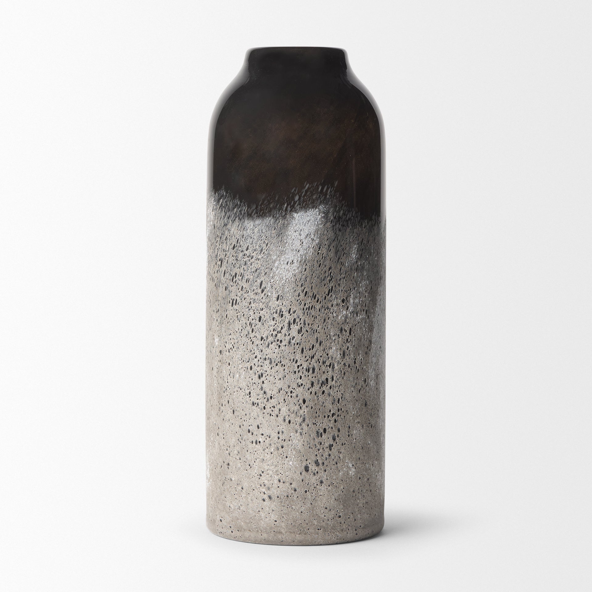 Emu Tall Black w/ Gray Vase - Central Designs
