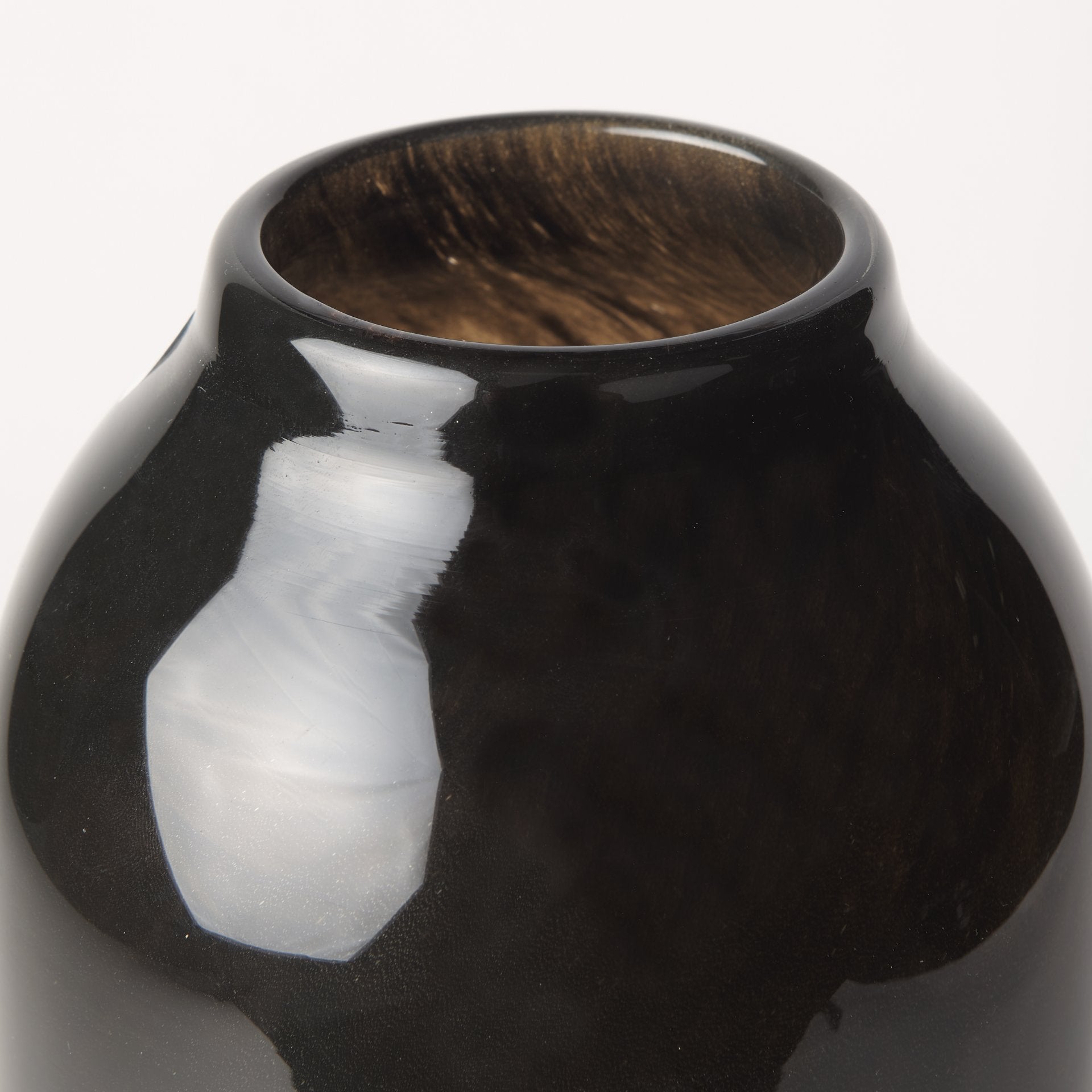 Emu Tall Black w/ Gray Vase - Central Designs