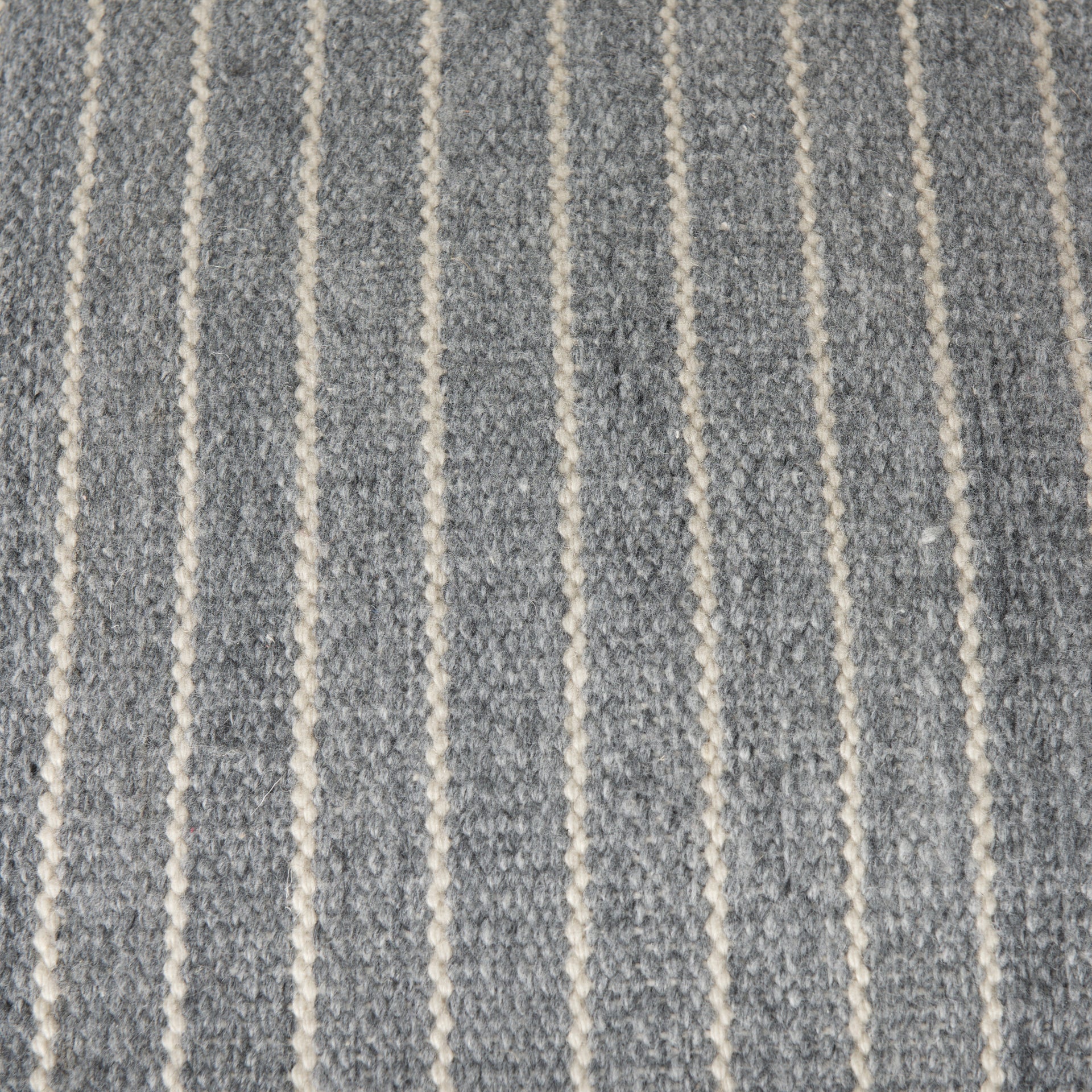 Kensie Large Blue Striped Pouf - Central Designs
