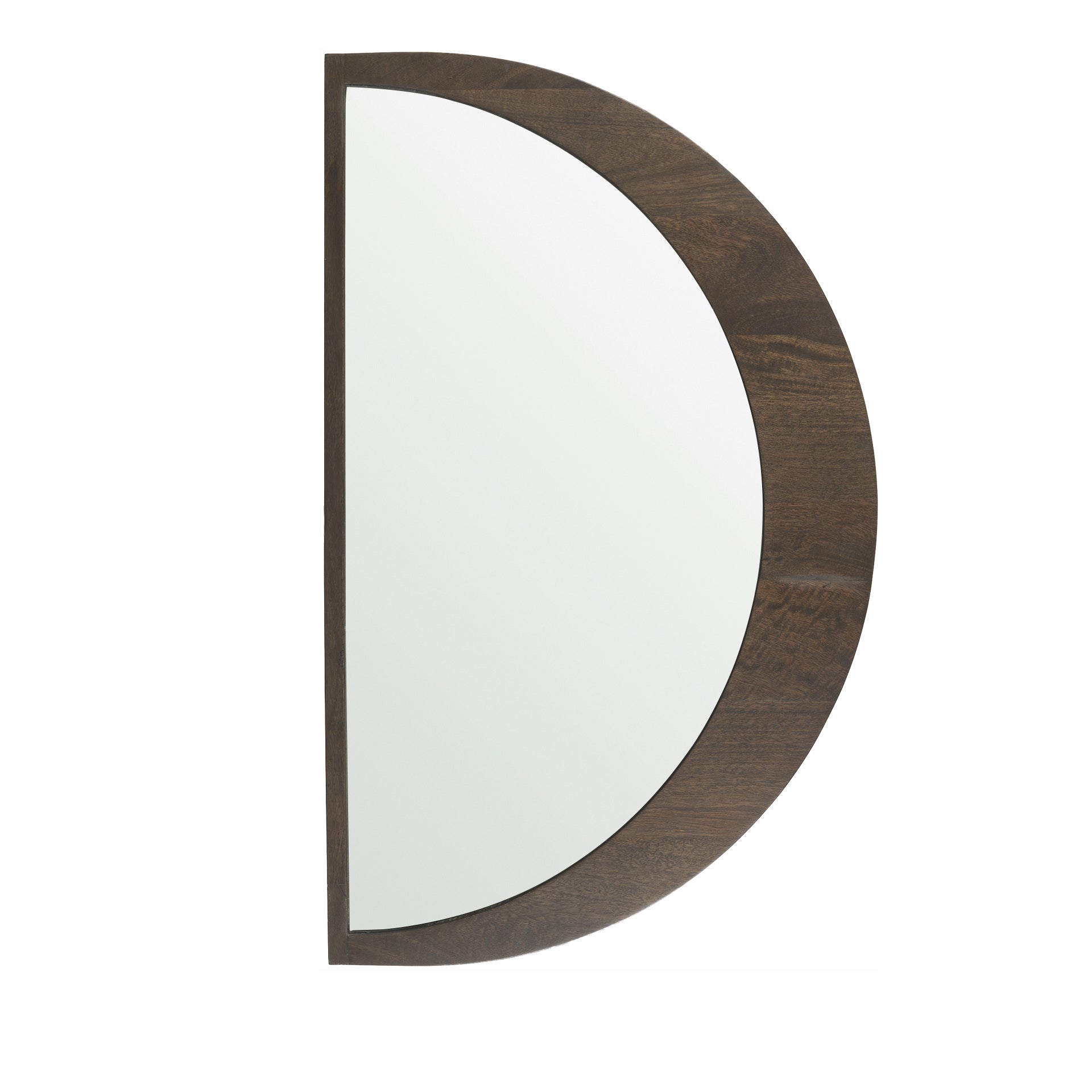 Celeste Dark Brown Wood Small Mirror - Central Designs