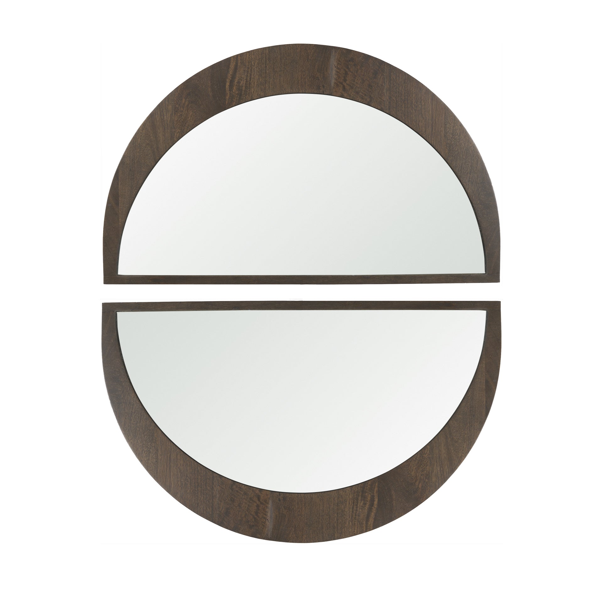 Celeste Dark Brown Wood Small Mirror - Central Designs