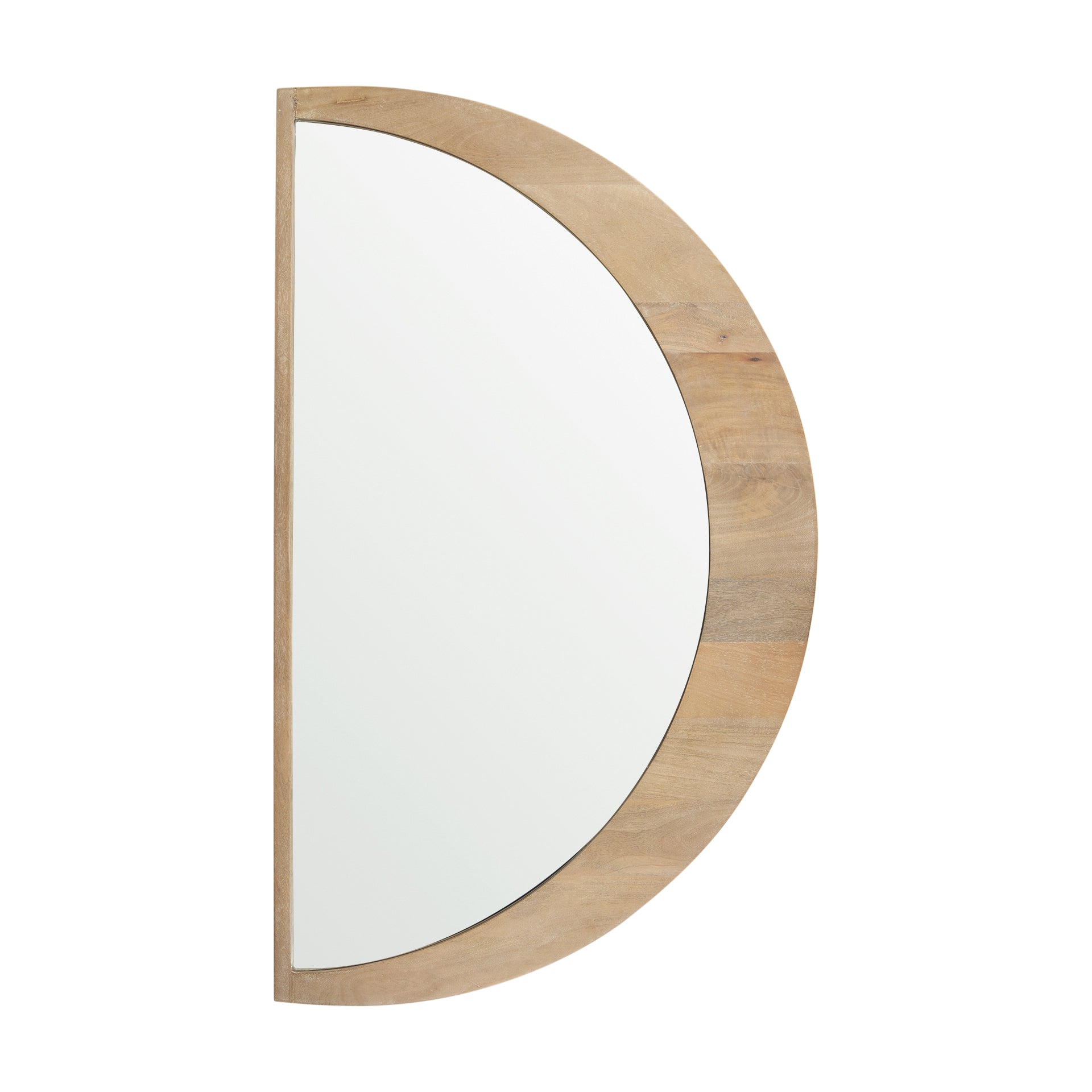 Celeste Light Brown Wood Large Mirror - Central Designs