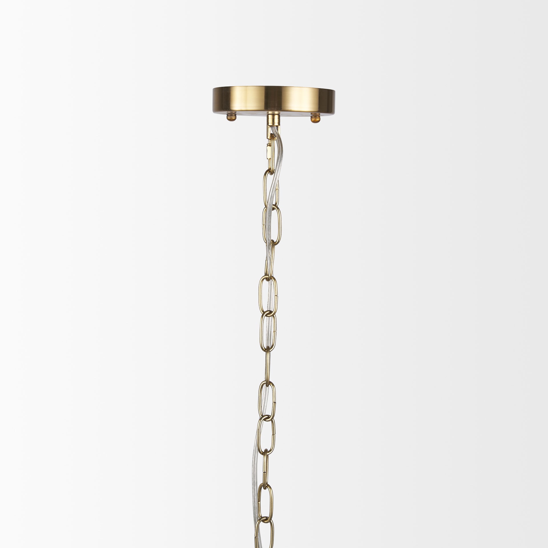 Britton Gold Metal w/ Clear Glass Globe 1 - Light Pendant Light - Central Designs