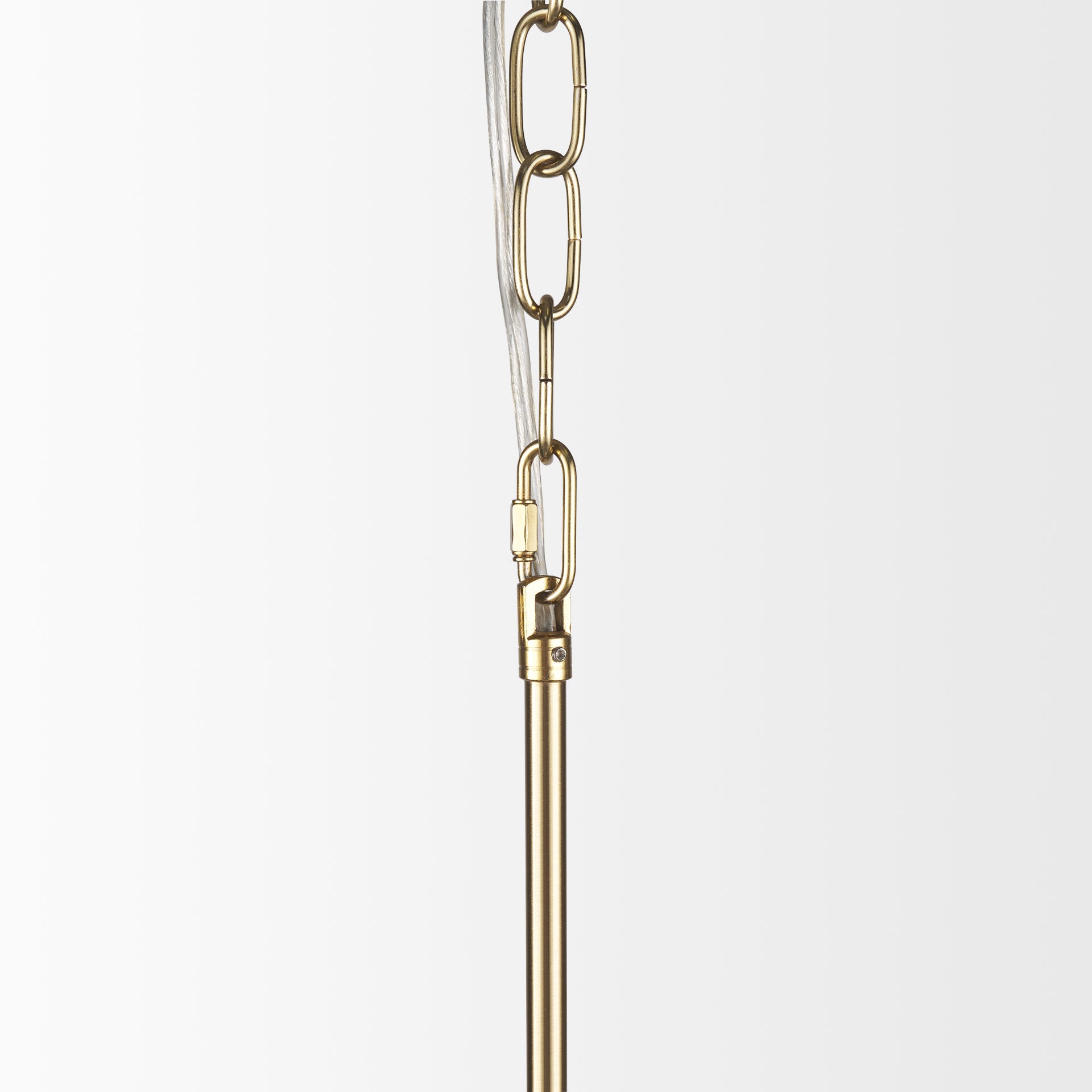 Britton Gold Metal w/ Clear Glass Globes 6 - Light Chandelier - Central Designs