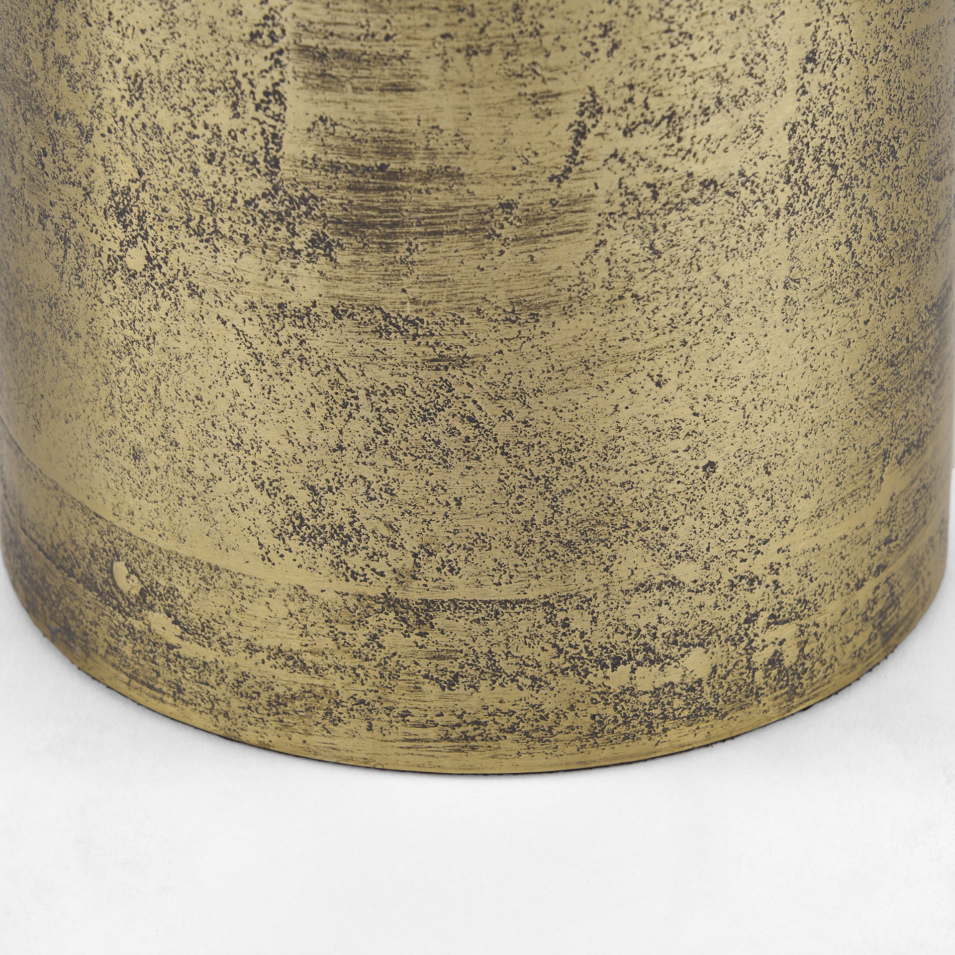 Quonset Extra Tall Brass Finished Aluminum Metal Pillar Object - Central Designs