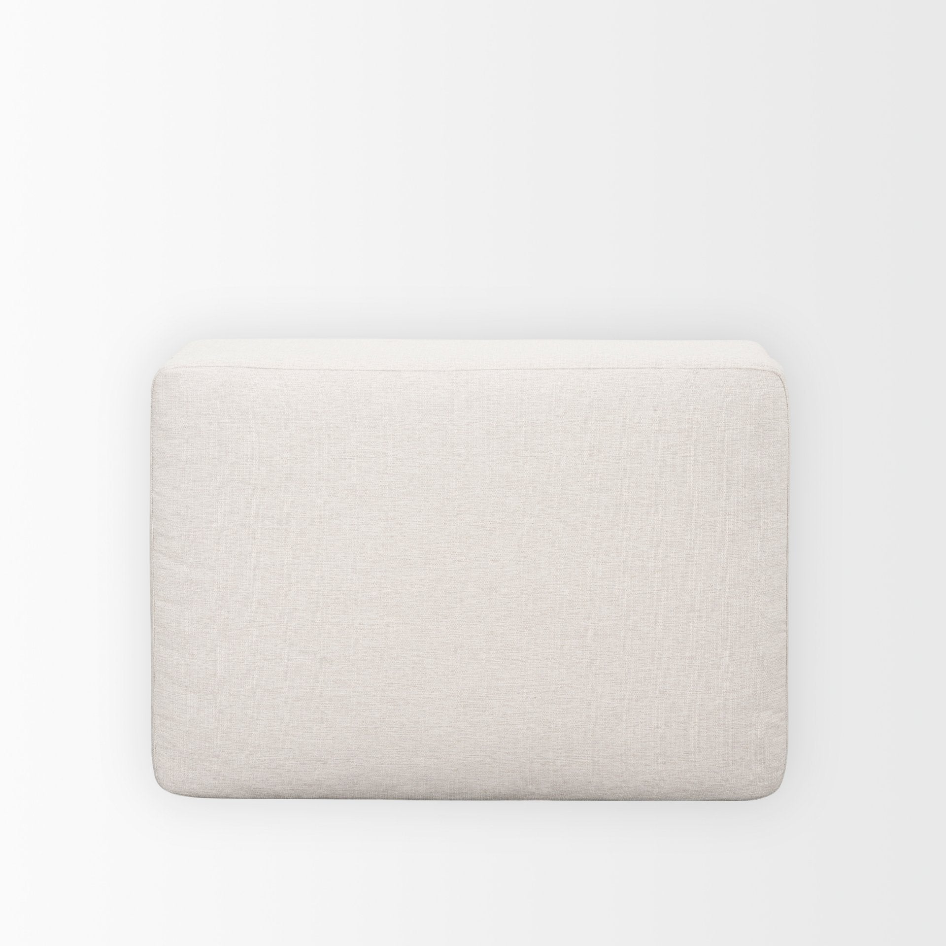 Halston Small Ottoman Oatmeal Performance Fabric - Central Designs