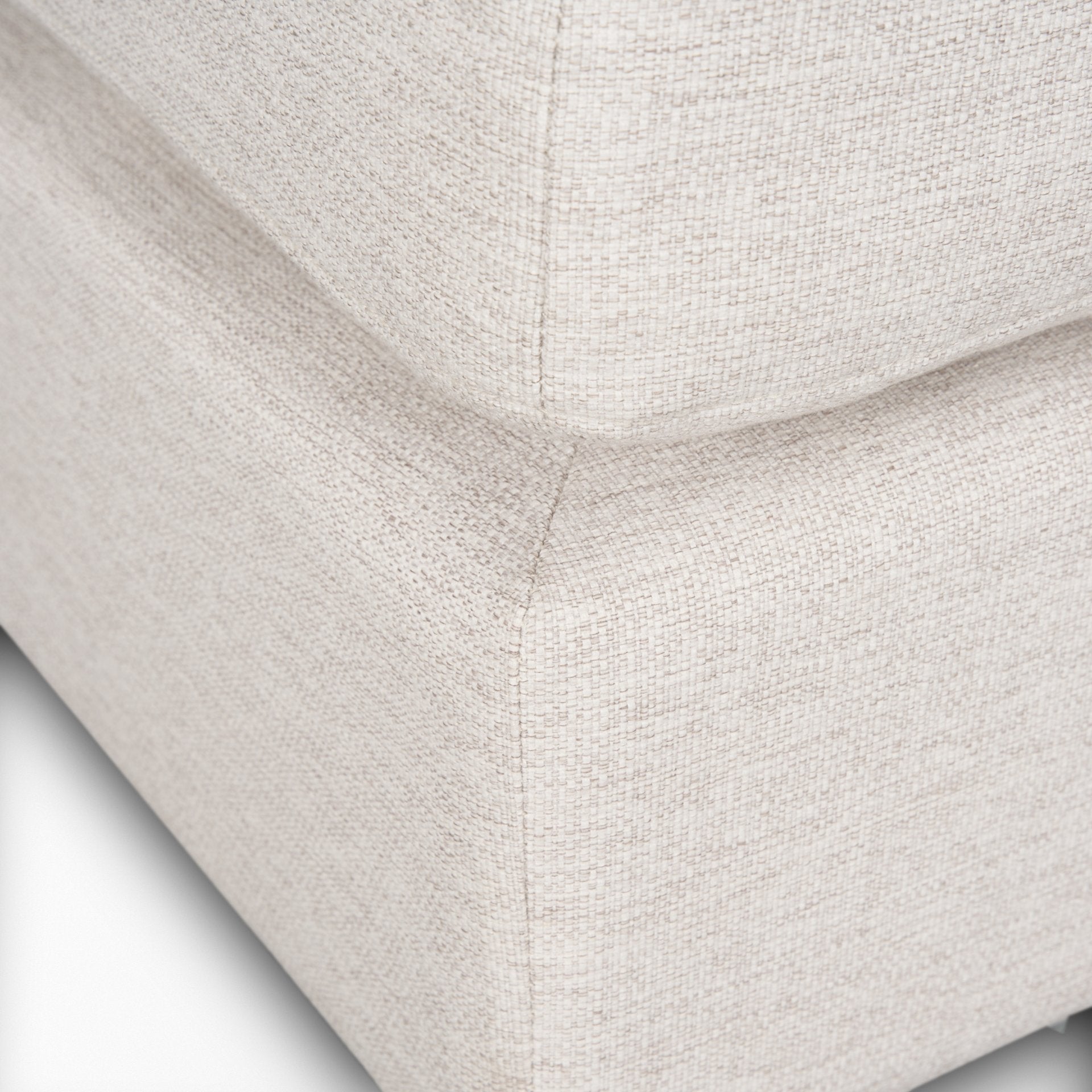 Halston Small Ottoman Oatmeal Performance Fabric - Central Designs