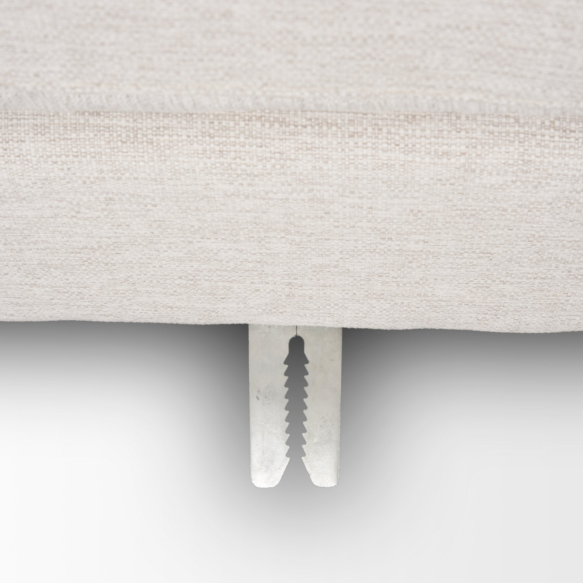 Halston Small Ottoman Oatmeal Performance Fabric