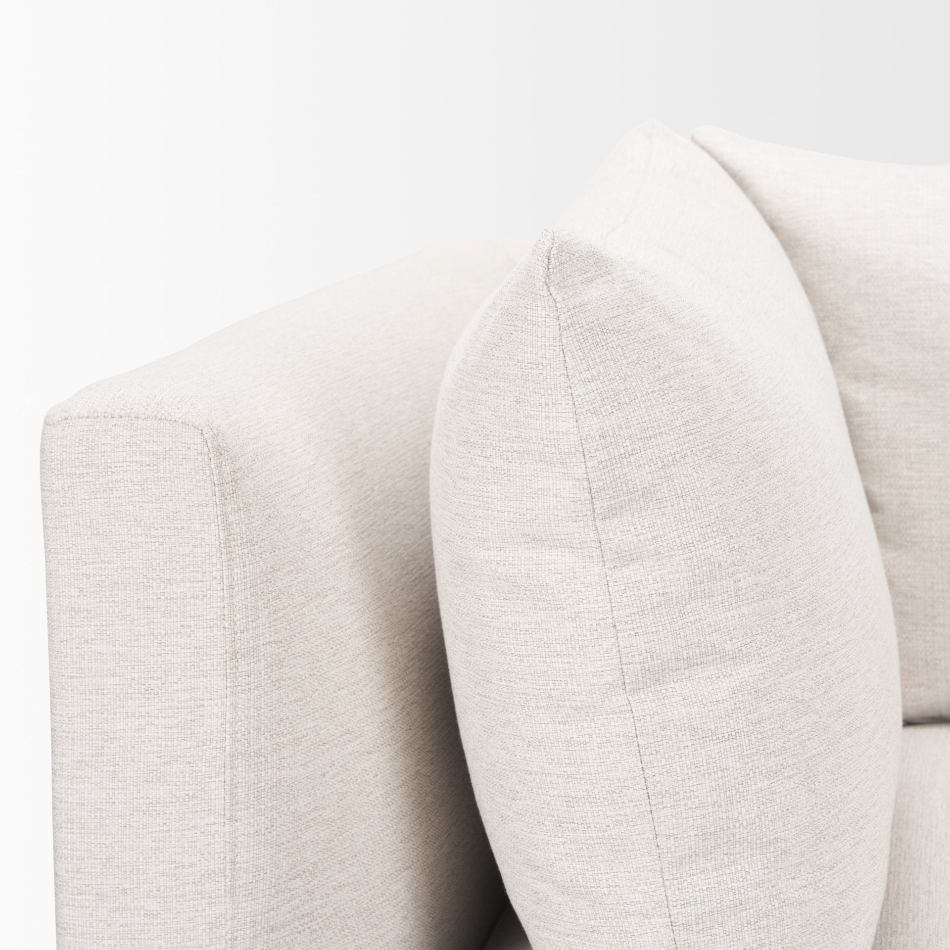 Halston Corner Sectional Piece Oatmeal Performance Fabric - Central Designs