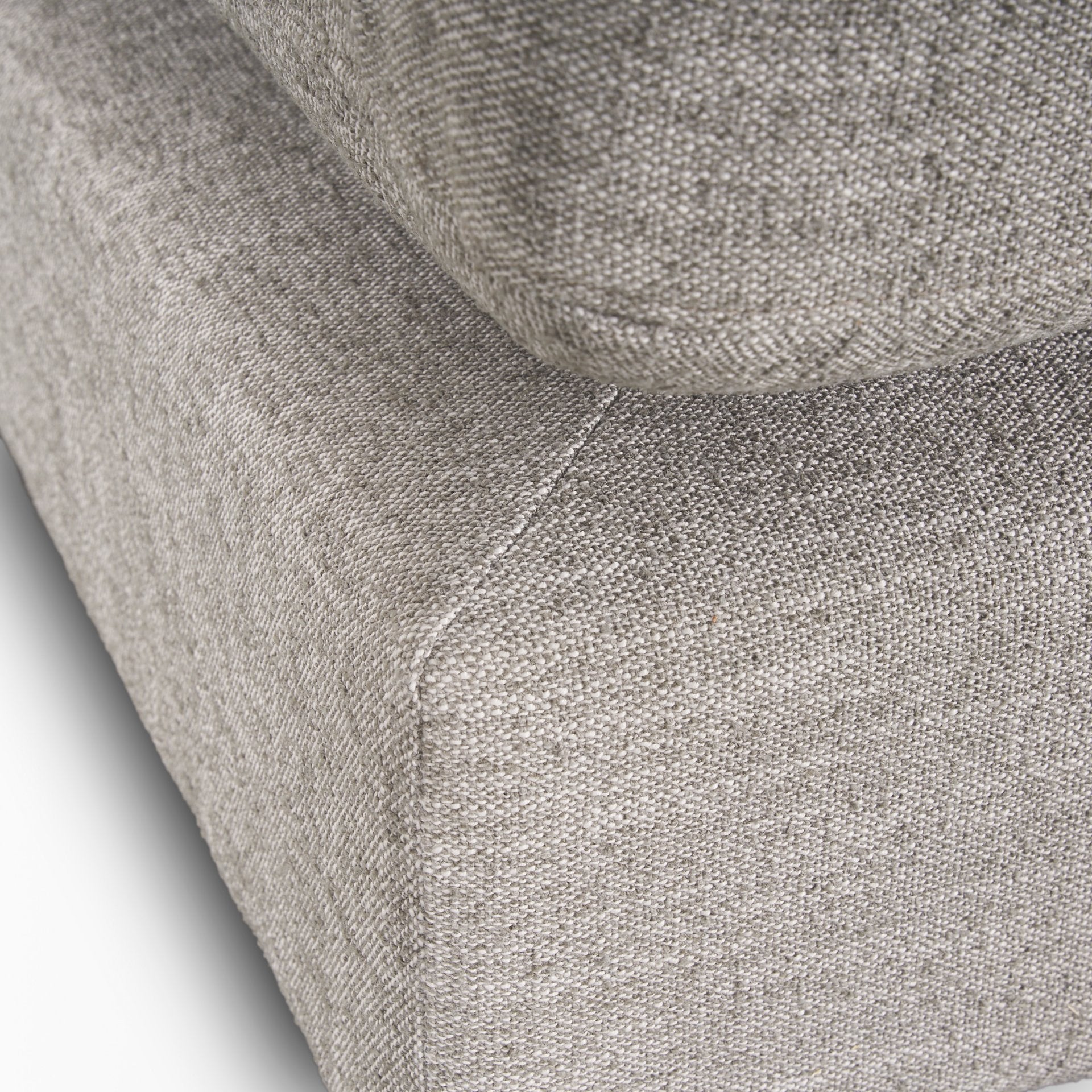 Halston Small Ottoman Light Gray Performance Fabric - Central Designs