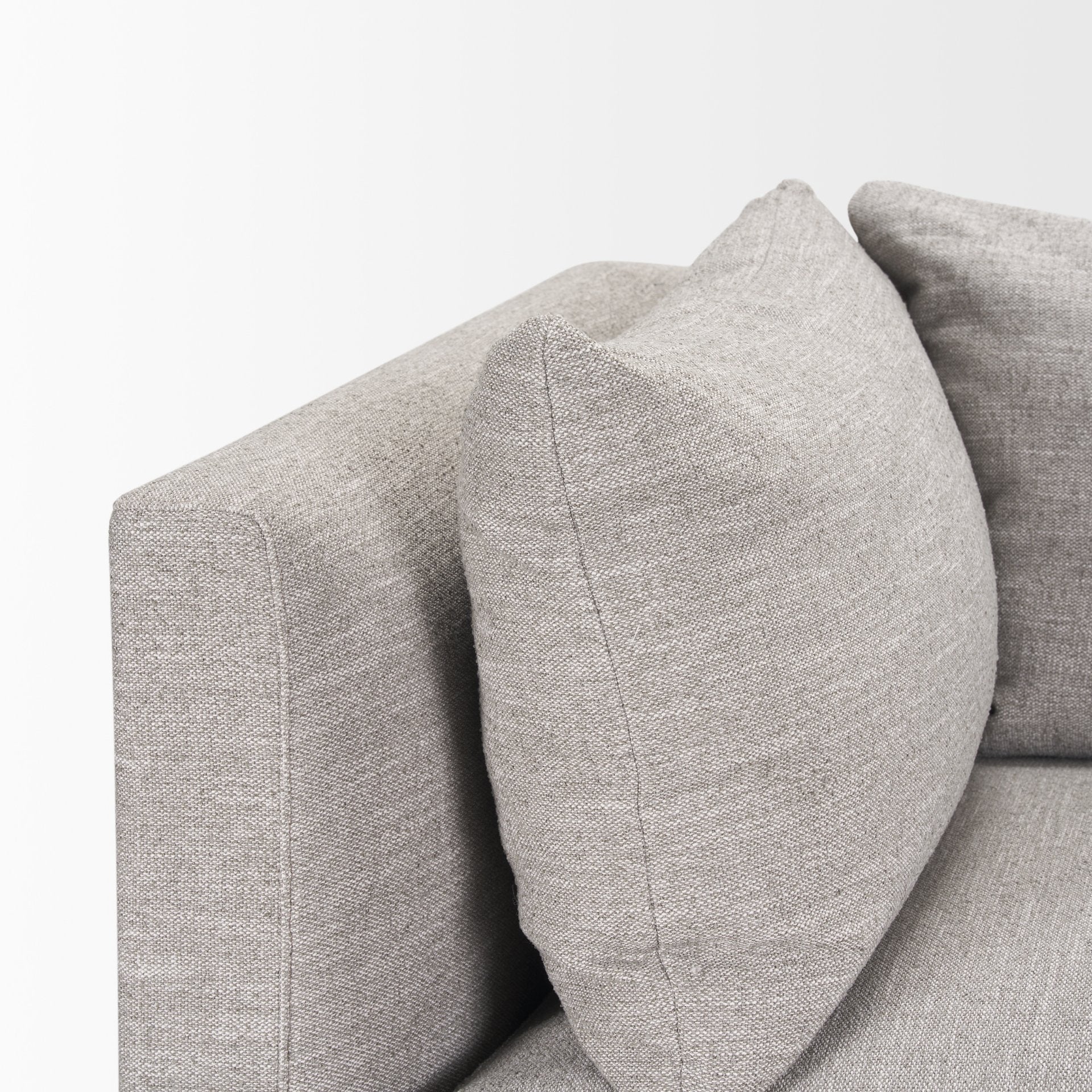 Halston Corner Light Grey Performance Fabric - Central Designs