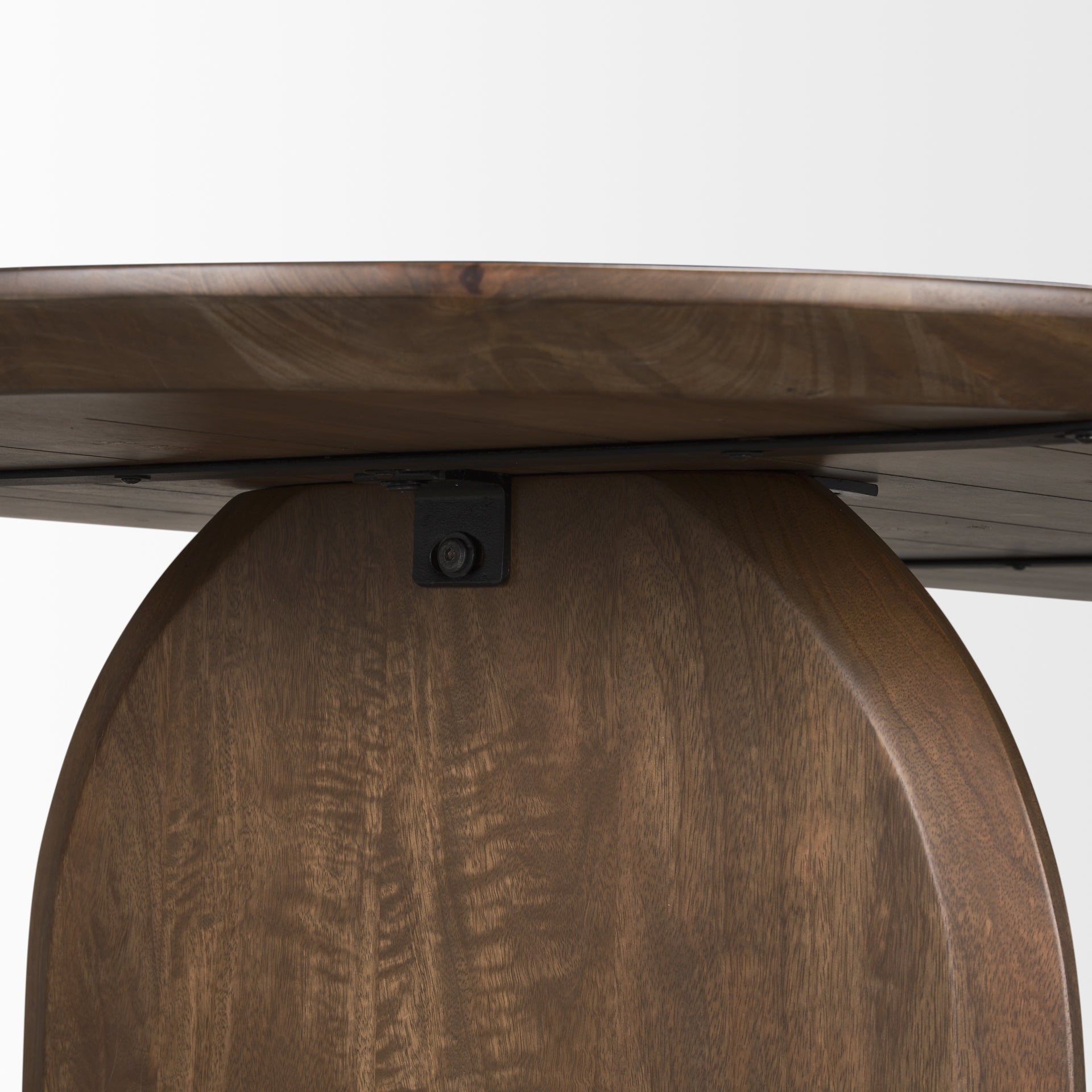 Isla Oval Dining Table w/Dark Brown Wood Top & Arched Legs - Central Designs