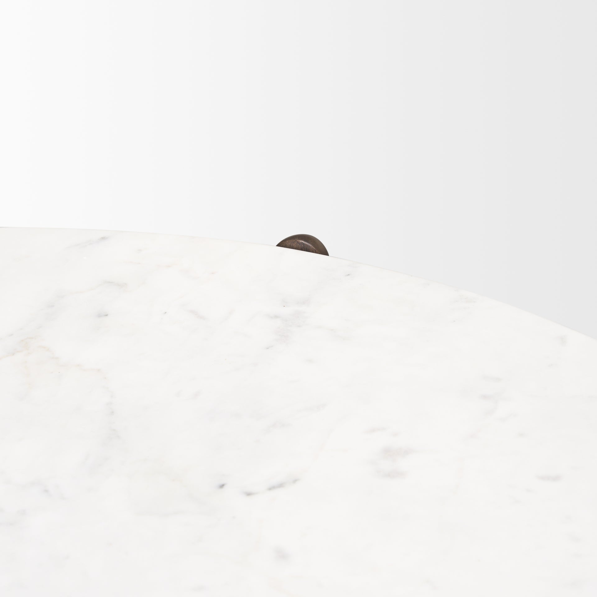 Rumer Dark Brown Wood w/ White Marble Coffee Table - Central Designs