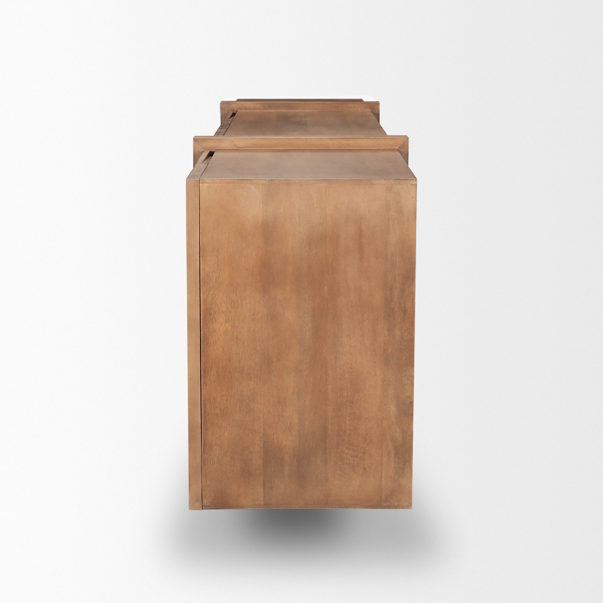 Eula Medium Brown Wood 4 - Door Sideboard - Central Designs