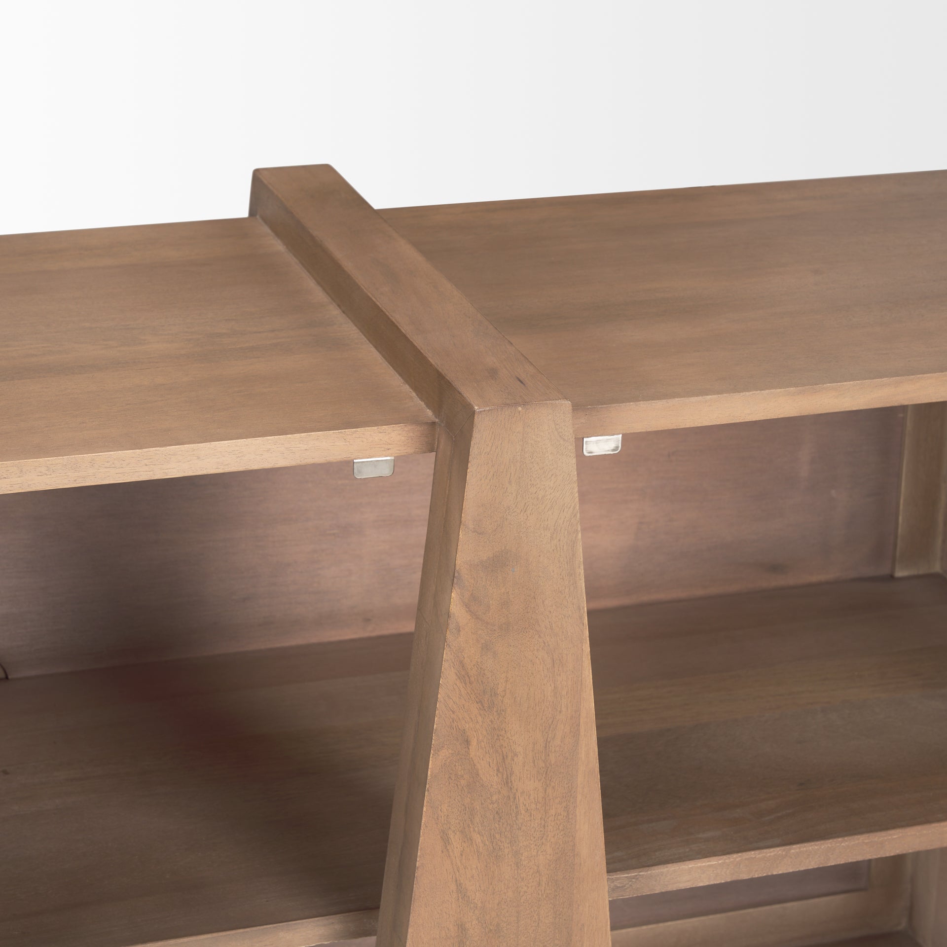 Eula Medium Brown Wood 4 - Door Sideboard - Central Designs