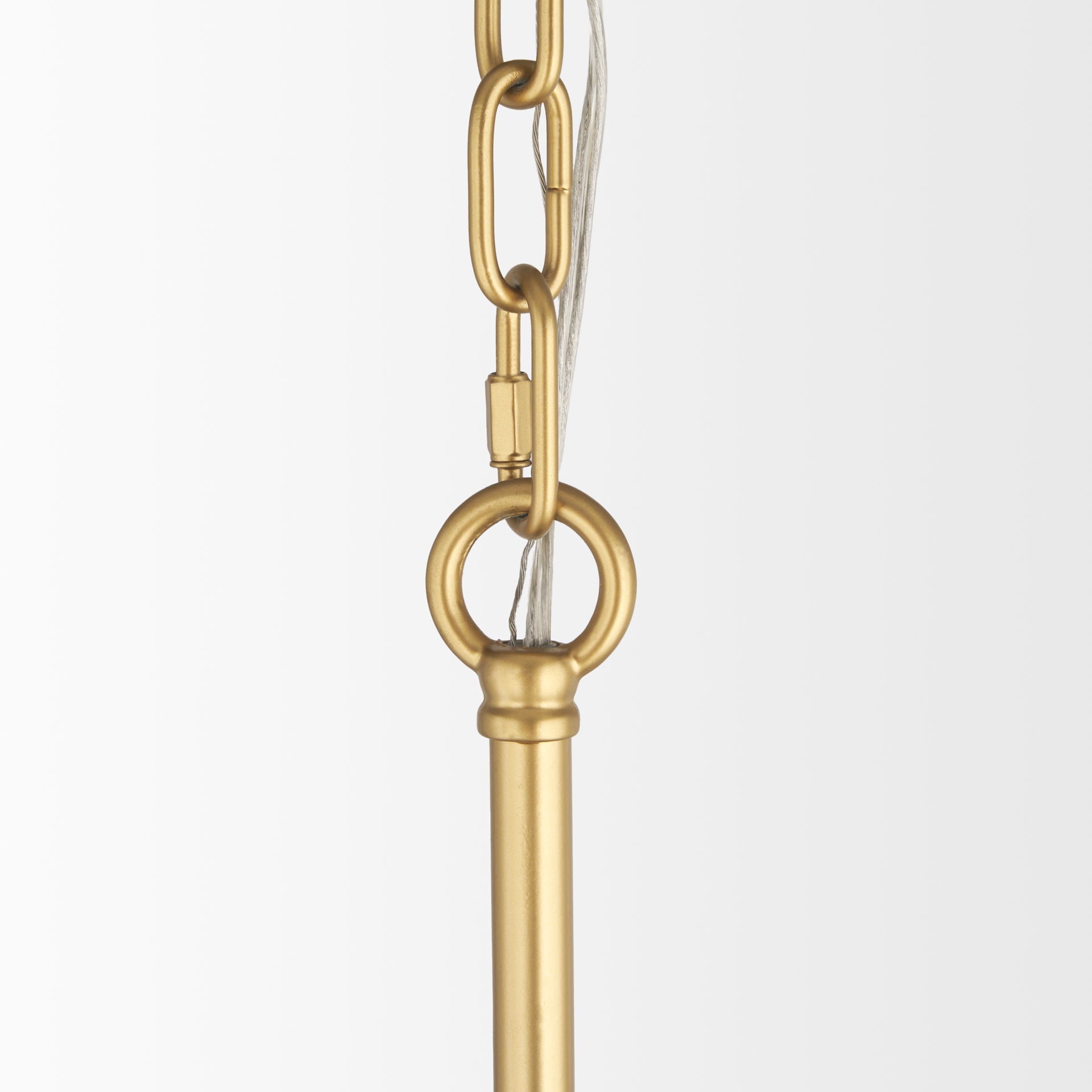 Barbara Brushed Gold Metal w/ Frosted Glass Globes 18 - Light Chandelier - Central Designs