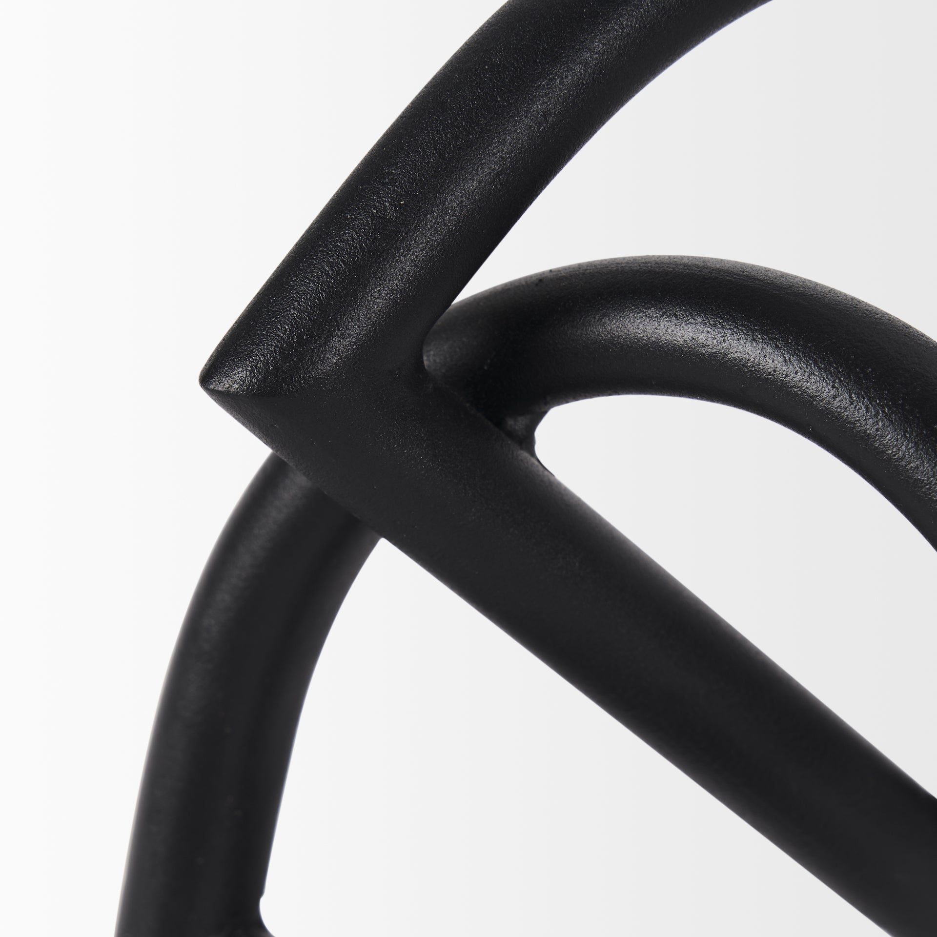 Locke Small Matte Black Metal Decorative Object - Central Designs