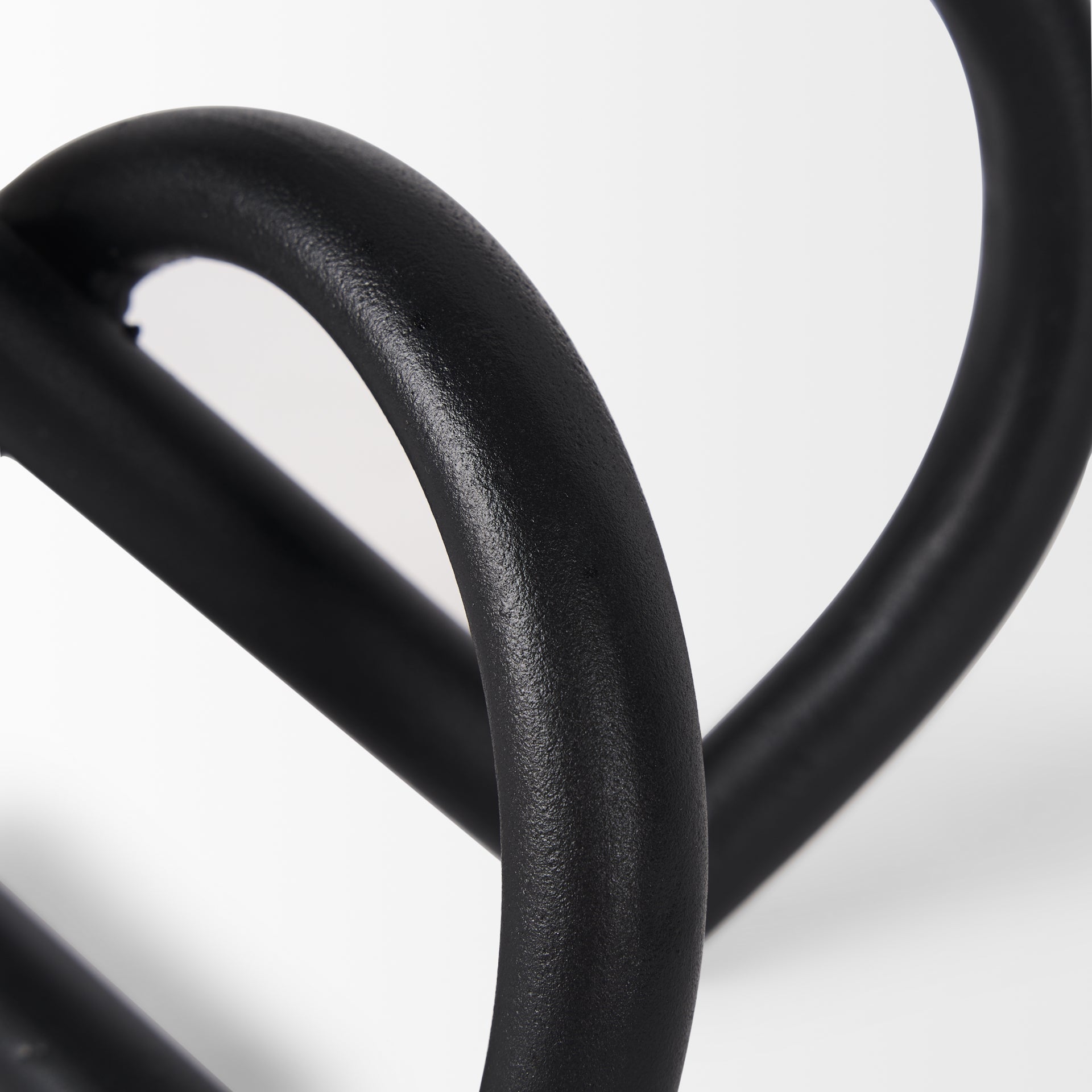 Locke Small Matte Black Metal Decorative Object - Central Designs