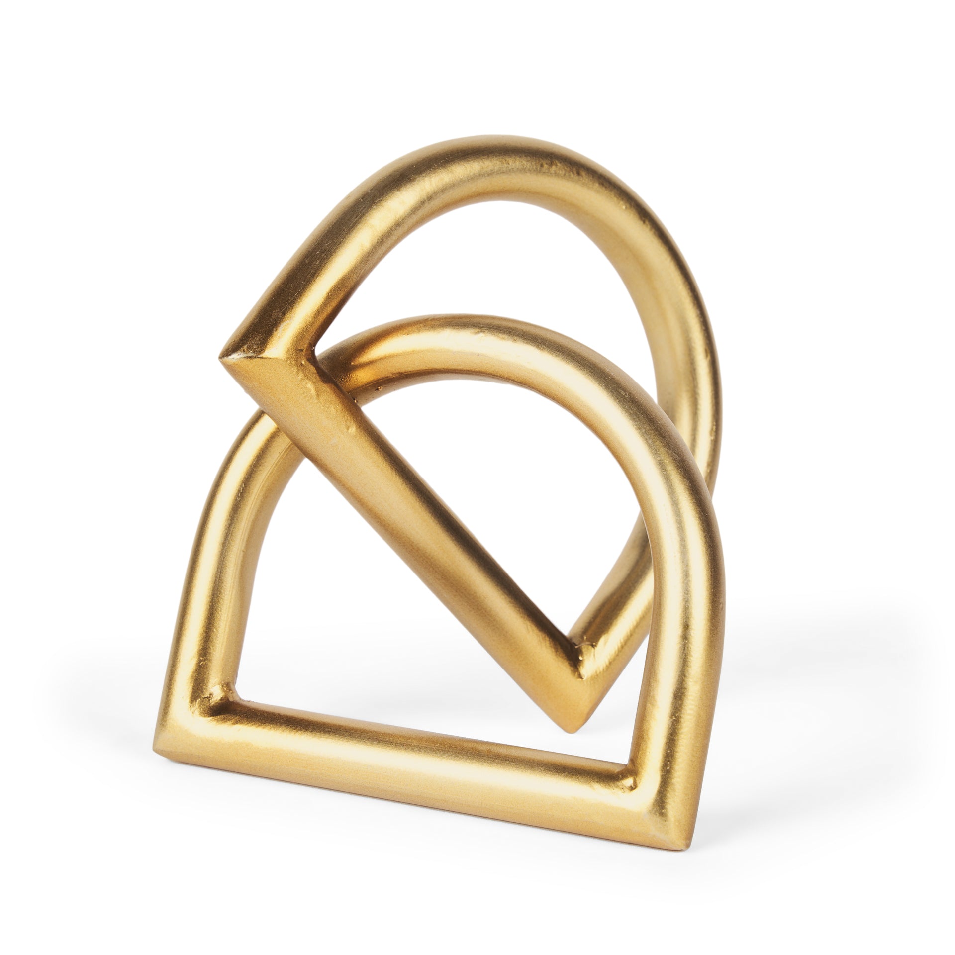 Locke Small Matte Gold Metal Decorative Object - Central Designs