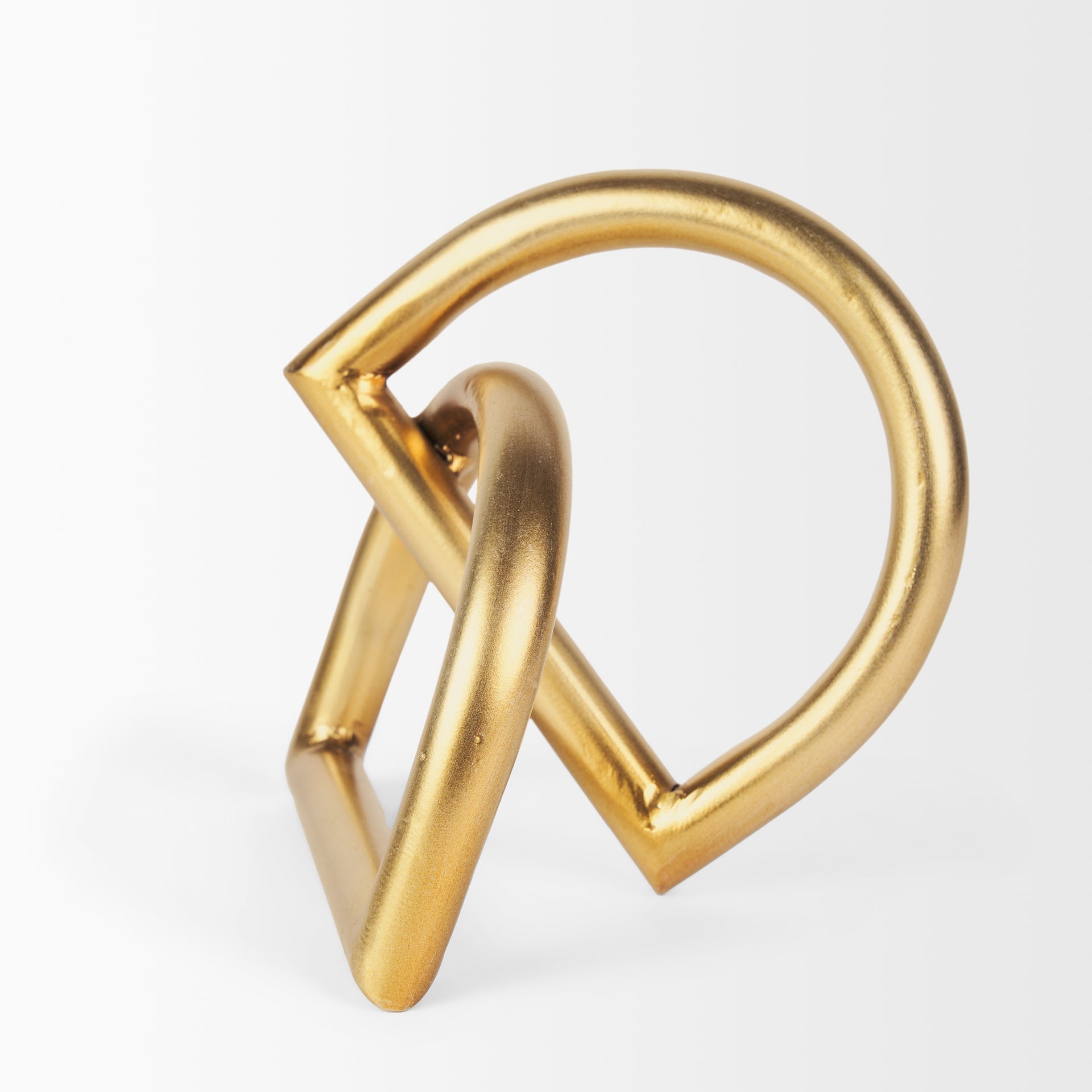 Locke Small Matte Gold Metal Decorative Object - Central Designs