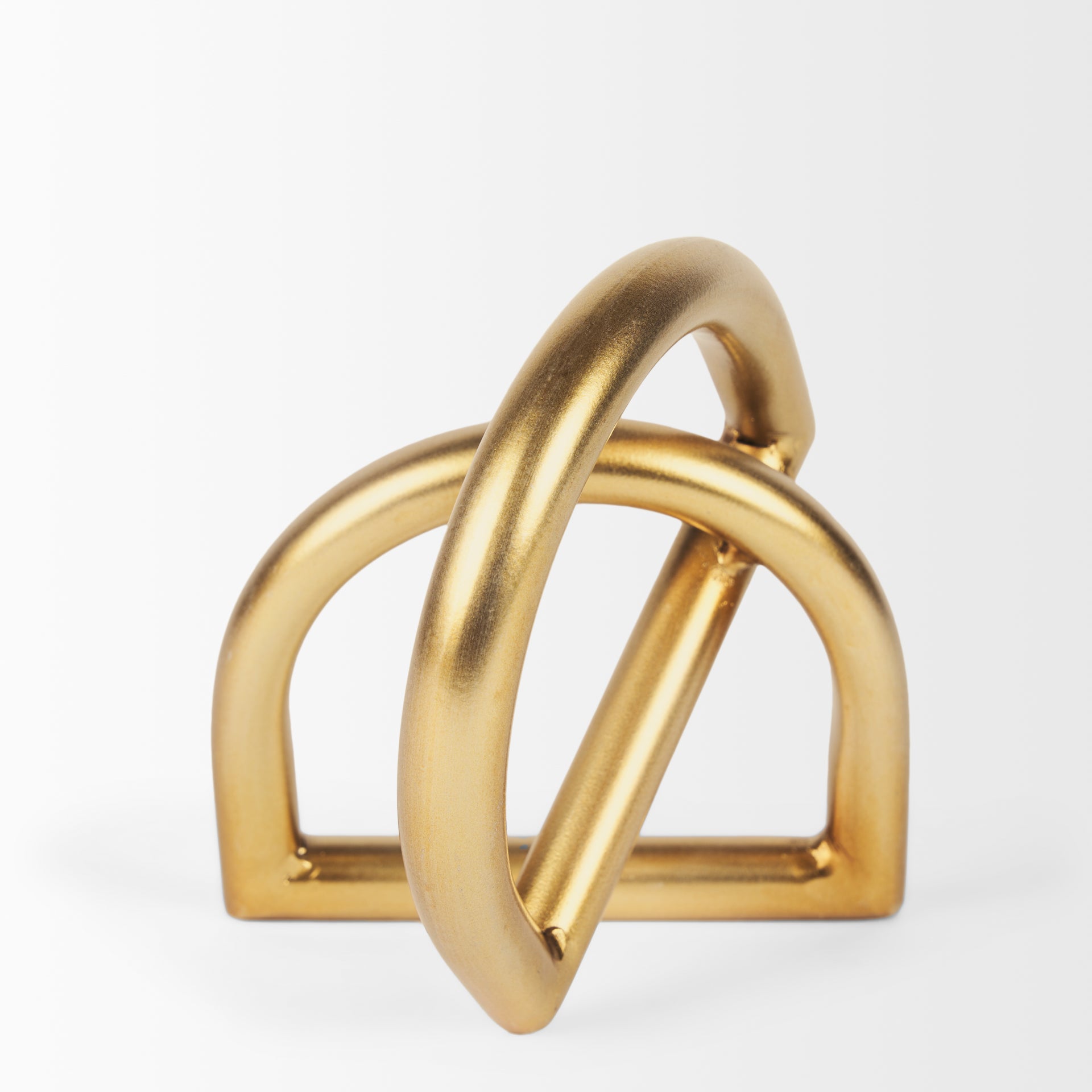 Locke Small Matte Gold Metal Decorative Object - Central Designs